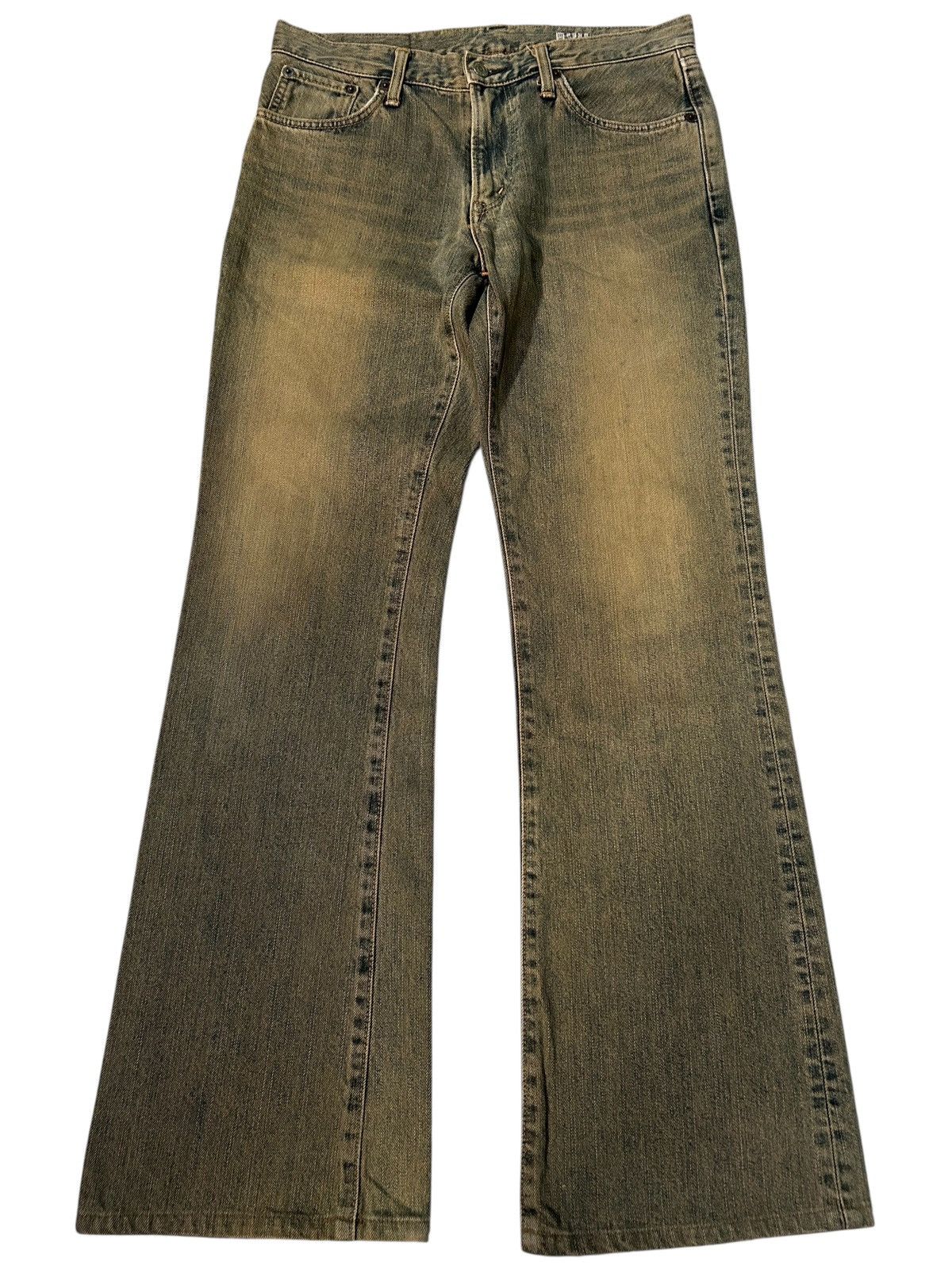 Edwin × Kapital × Vintage ☠️ Vintage Edwin IF SIX WAS NINE Inspired Rusty Flare Denim ☠️ Size US 32 / EU 48 - 2 Thumbnail