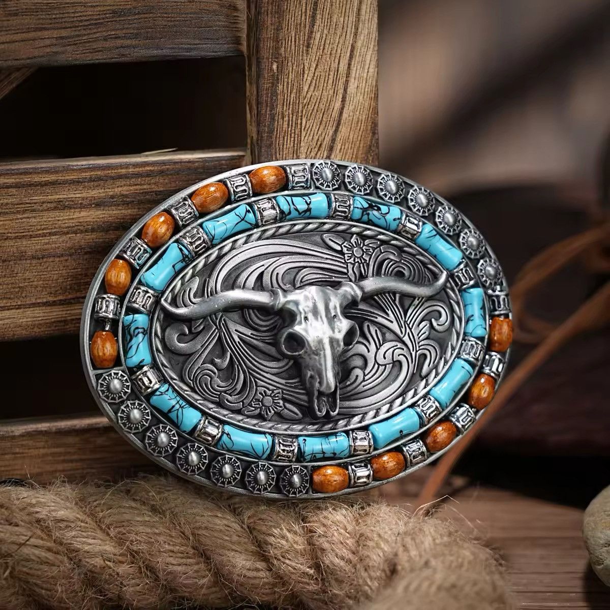 Japanese Brand × Vintage Western Belt Buckle Initial Vintage-Cowboy Rodeo Size ONE SIZE - 1 Thumbnail