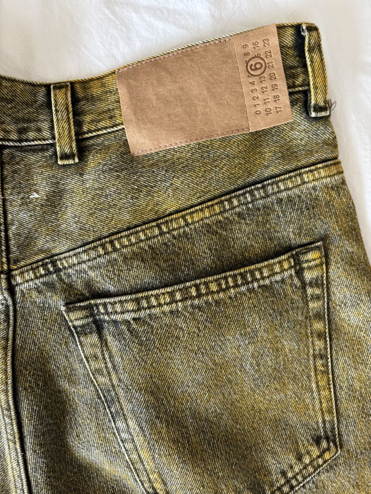 Maison Margiela MM6 Mustard Wide Leg Jeans NWT Size US 32 / EU 48 - 6 Thumbnail