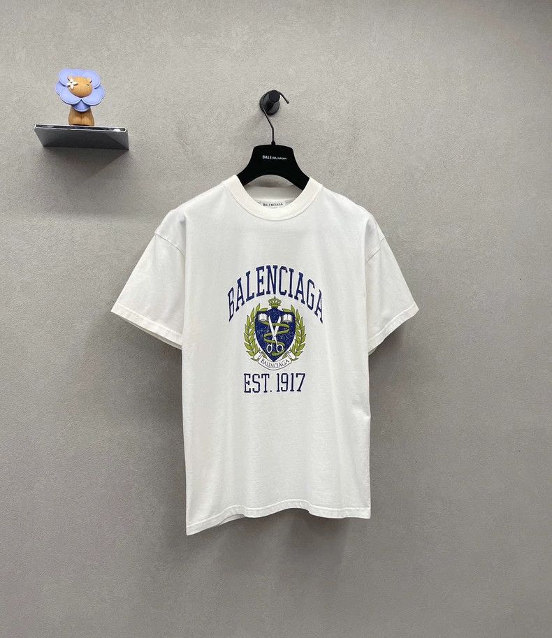 Balenciaga Balenciaga White Letter Logo Short Sleeve T-Shirt Size US XS / EU 42 / 0 - 3 Thumbnail