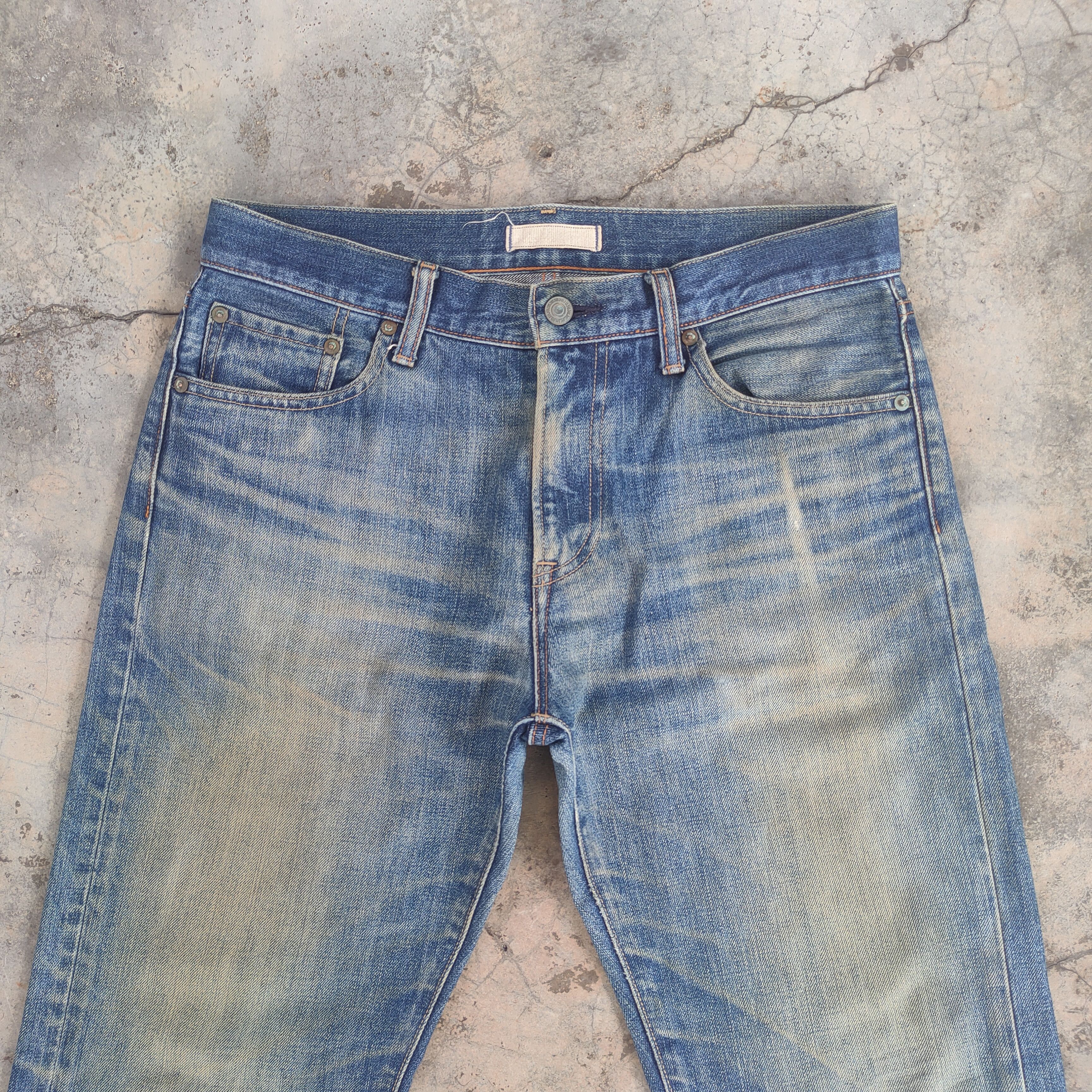 Japanese Brand Vintage japanese rusty faded jeans denim pants Size US 32 / EU 48 - 3 Thumbnail