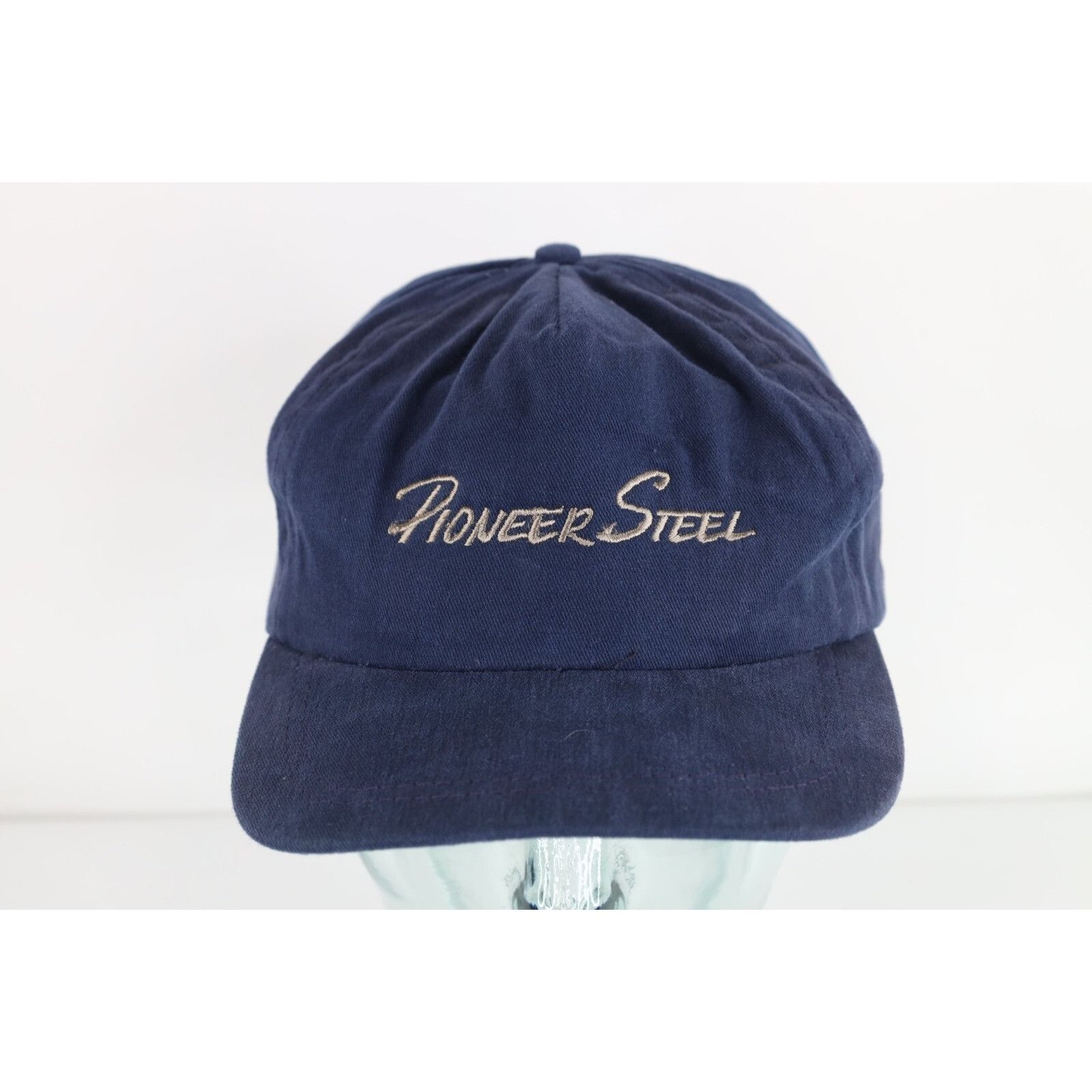 Vintage Vintage 90s Distressed Pioneer Steel Leather Strapback Hat Size ONE SIZE - 1 Thumbnail