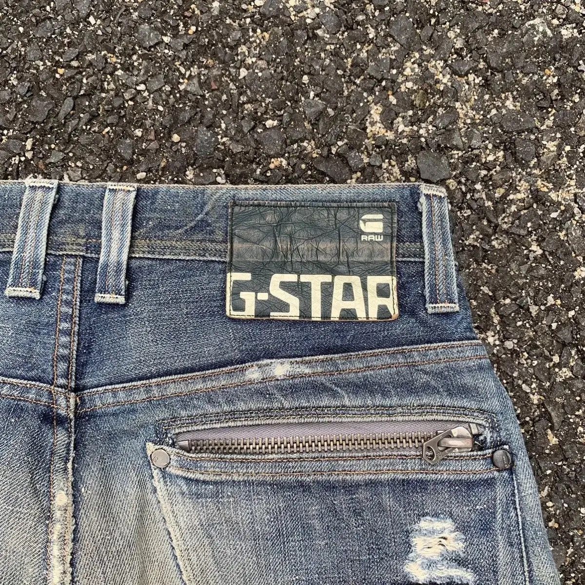 G-Star STEALS💥G-Star Raw Denim 30x33 Jeans Ripped Pants Made Italy Size US 30 / EU 46 - 16 Thumbnail