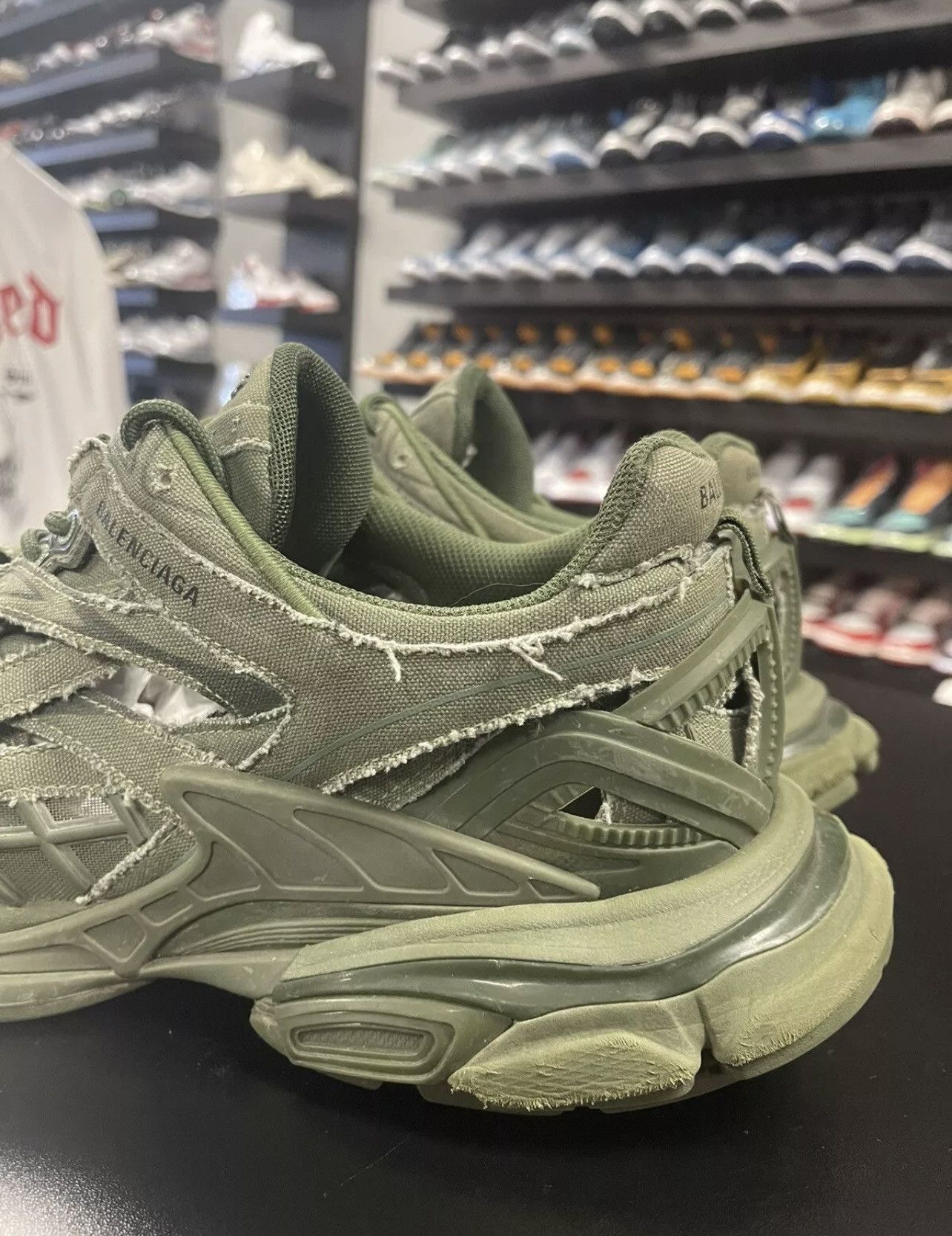 Balenciaga Size 13 - Balenciaga Track2 Sneakers Khaki Green 46EU Size US 13 / EU 46 - 5 Thumbnail