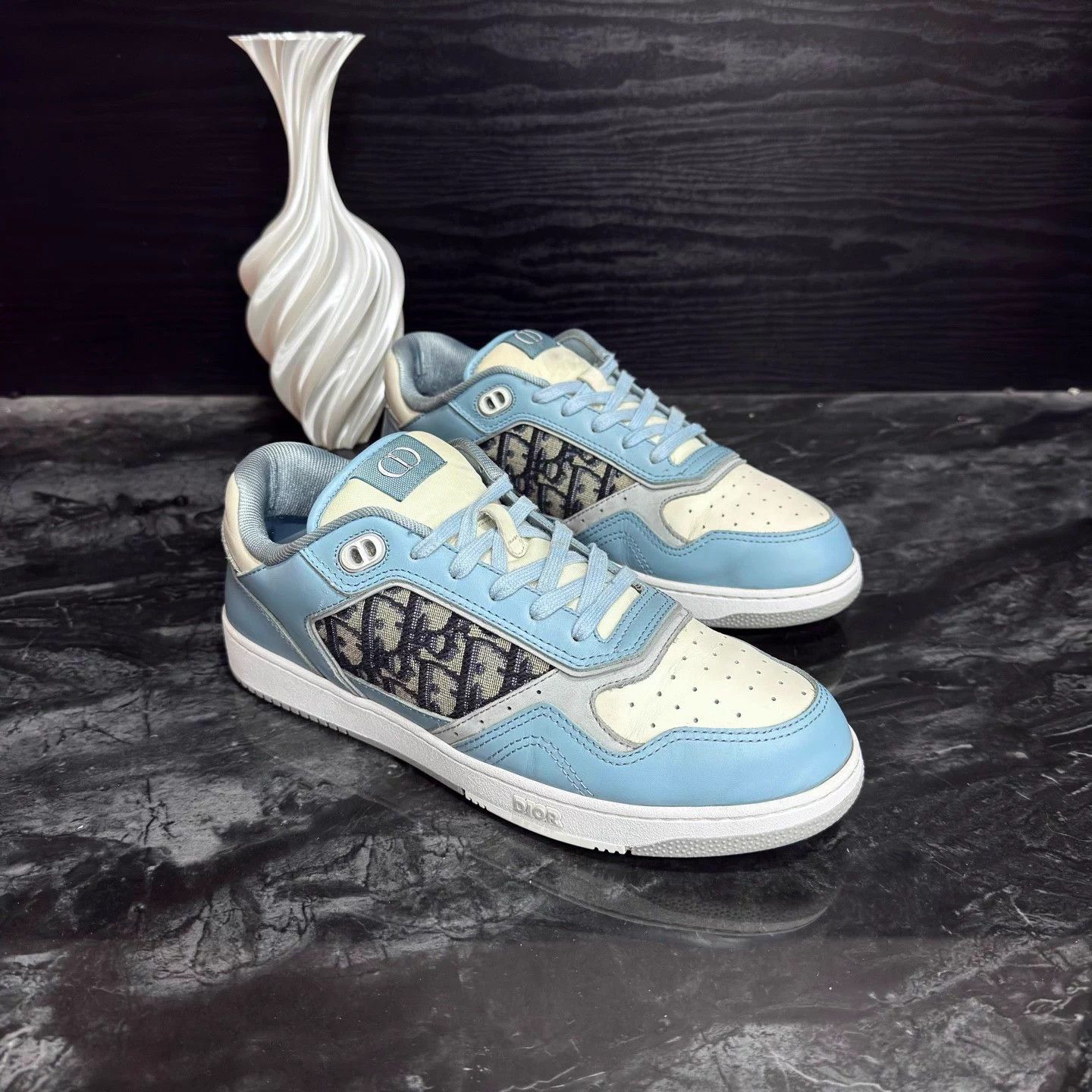 Dior Dior B27 All Over Print White/Blue 41.5 95 New Size US 8.5 / EU 41-42 - 3 Thumbnail