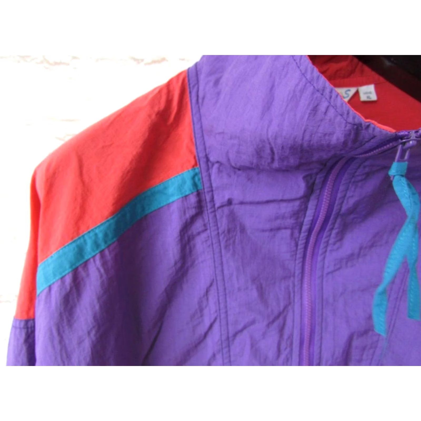 Vintage COLUMBIA ¼ ZIP SHELL JACKET - EXTRA LARGE MENS - RETRO STYLE - 46/48 Size US S / EU 44-46 / 1 - 6 Thumbnail