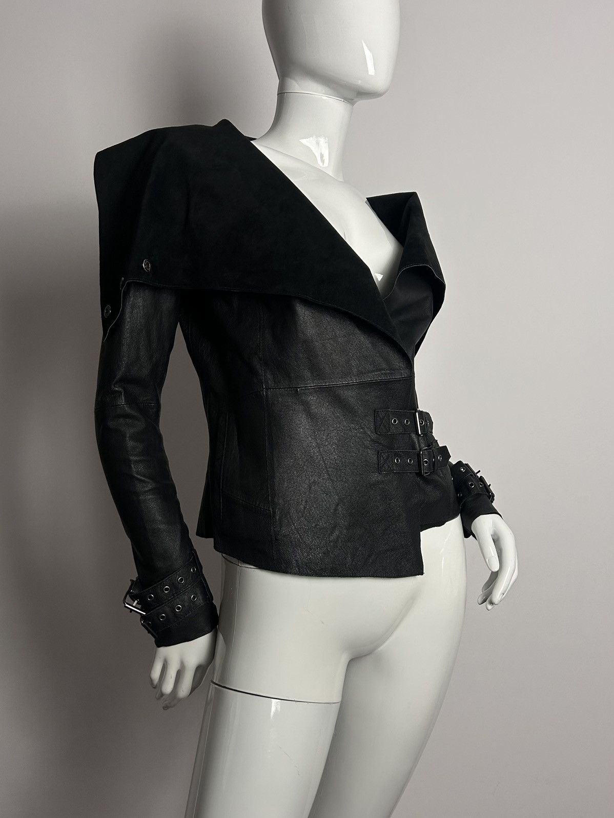 Other So sick biker asymmetric leather jacket Size S / US 4 / IT 40 - 6 Thumbnail