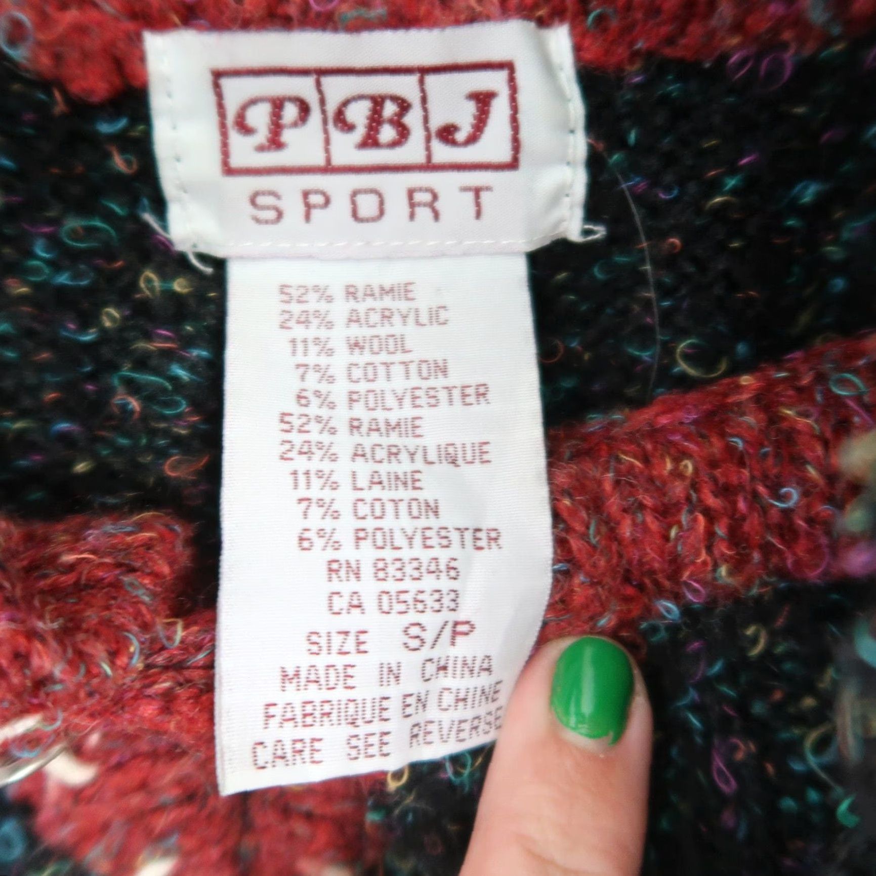 Vintage VINTAGE 90s PBJ SPORT Embroidered Snowflake Knit Sweater Womens S Black Winter Pullover High Neck Size S / US 4 / IT 40 - 6 Thumbnail