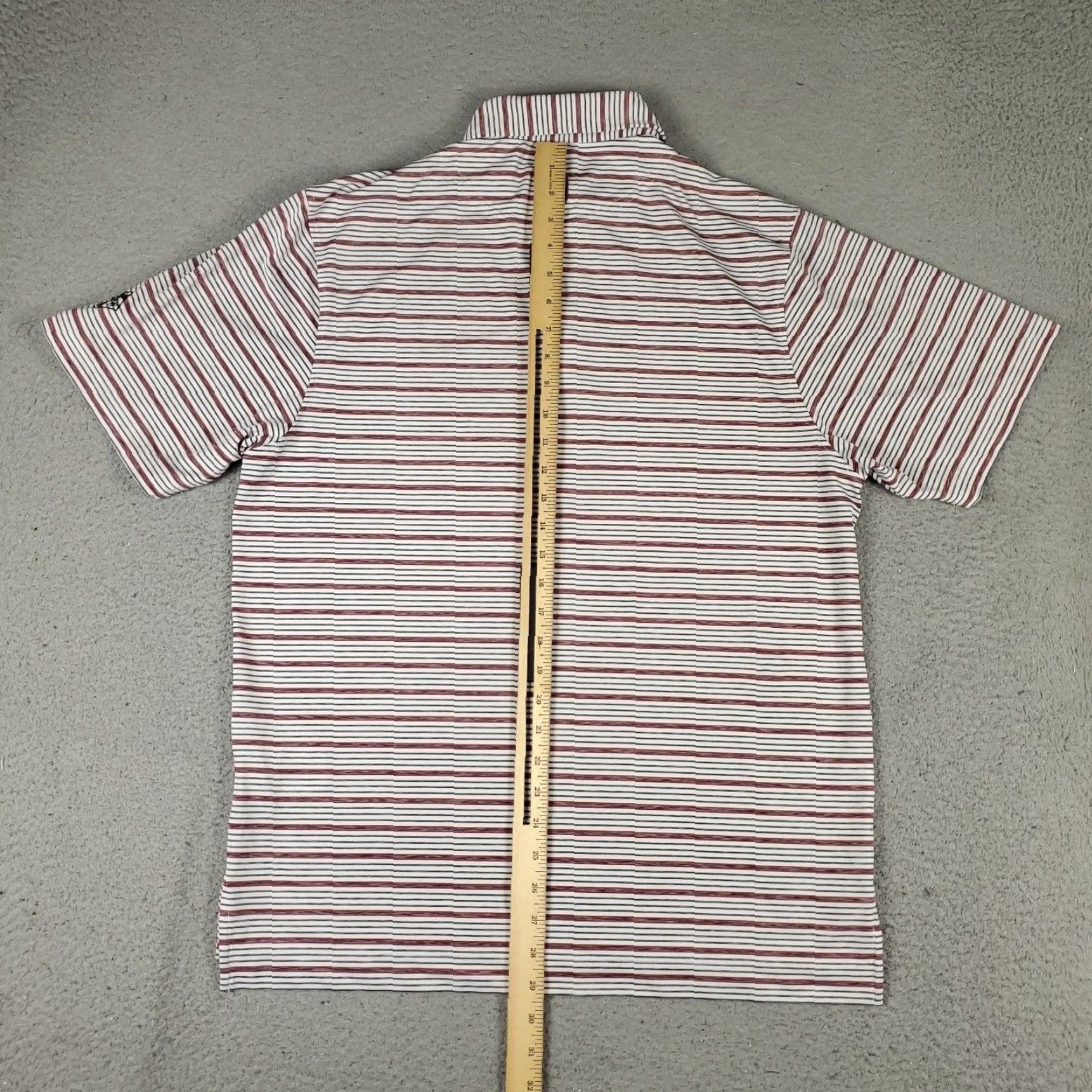 Footjoy FJ Polo Shirt Mens M Red Striped Golf Casual Short Sleeve Shirt Size US M / EU 48-50 / 2 - 6 Thumbnail
