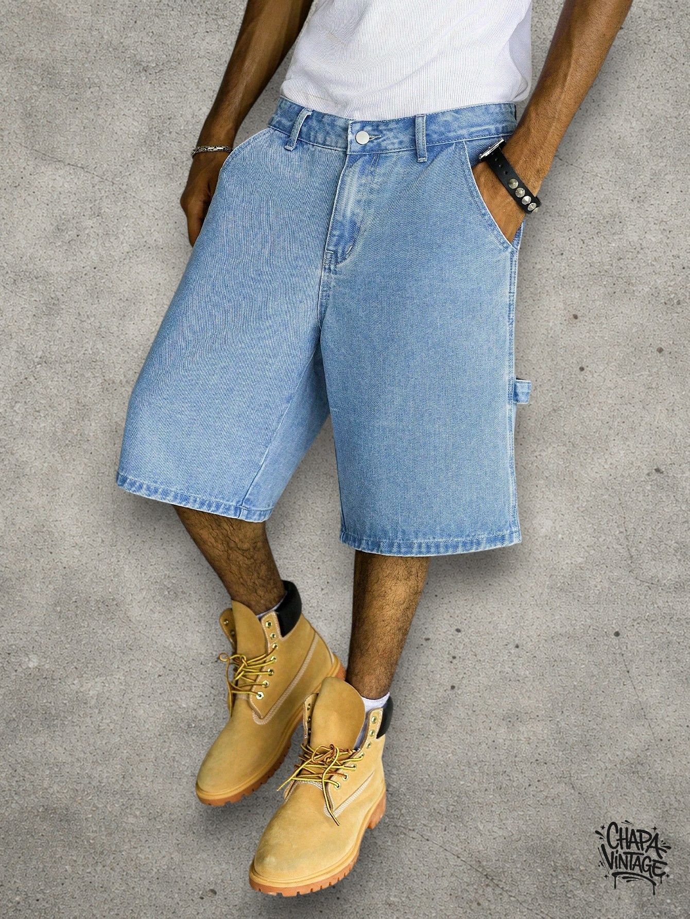 Japanese Brand Cargo light blue shorts Size US 32 / EU 48 - 1 Thumbnail