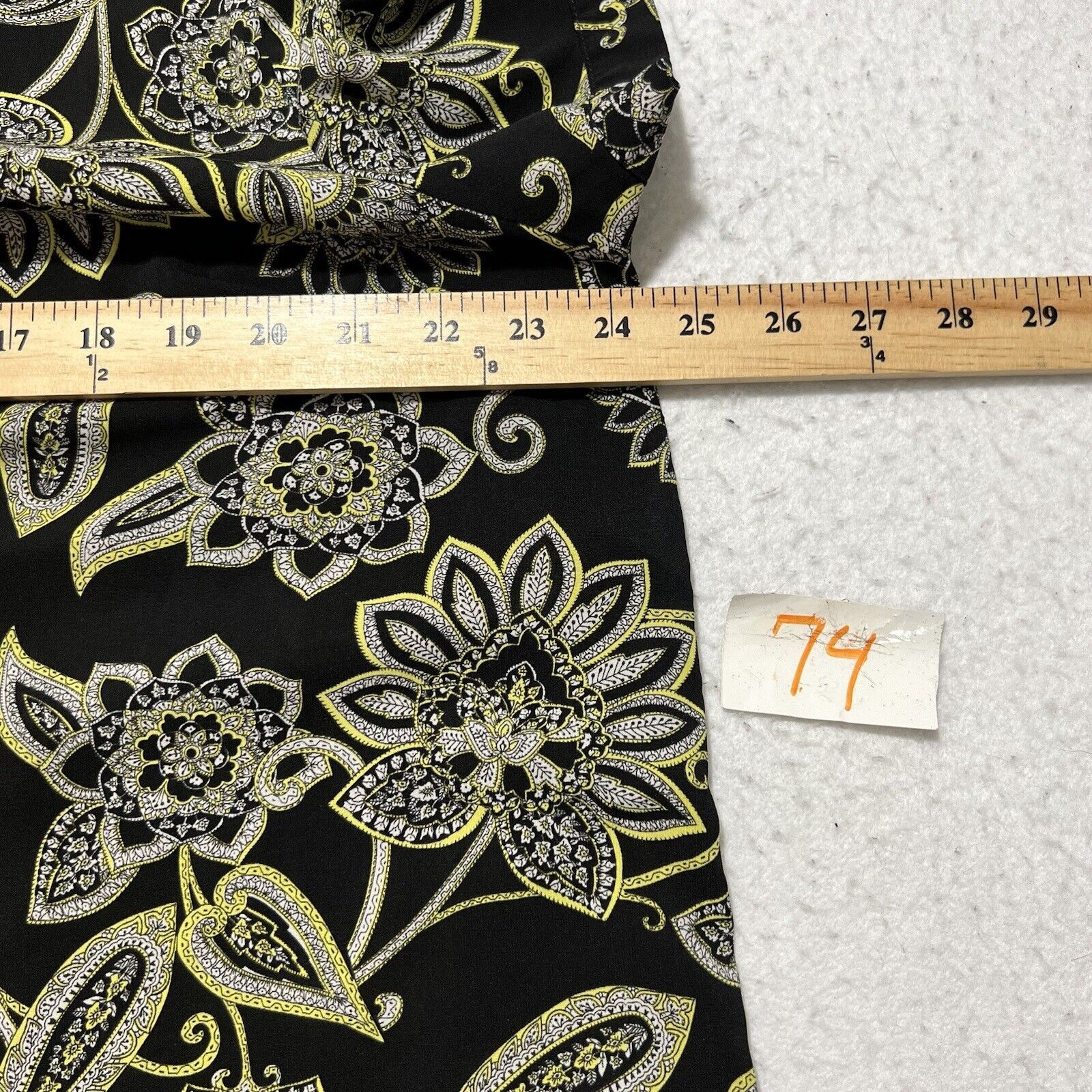Other Catherine's Short Sleeve Button Up Floral Shirt Yellow Black Size XL / US 12-14 / IT 48-50 - 7 Thumbnail