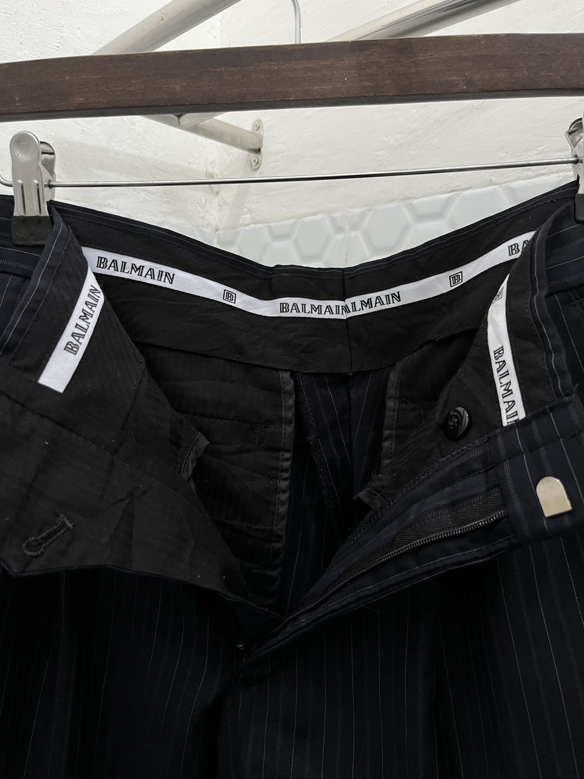 Balmain Balmain Stripe Pleated Trousers Size US 29 - 5 Thumbnail