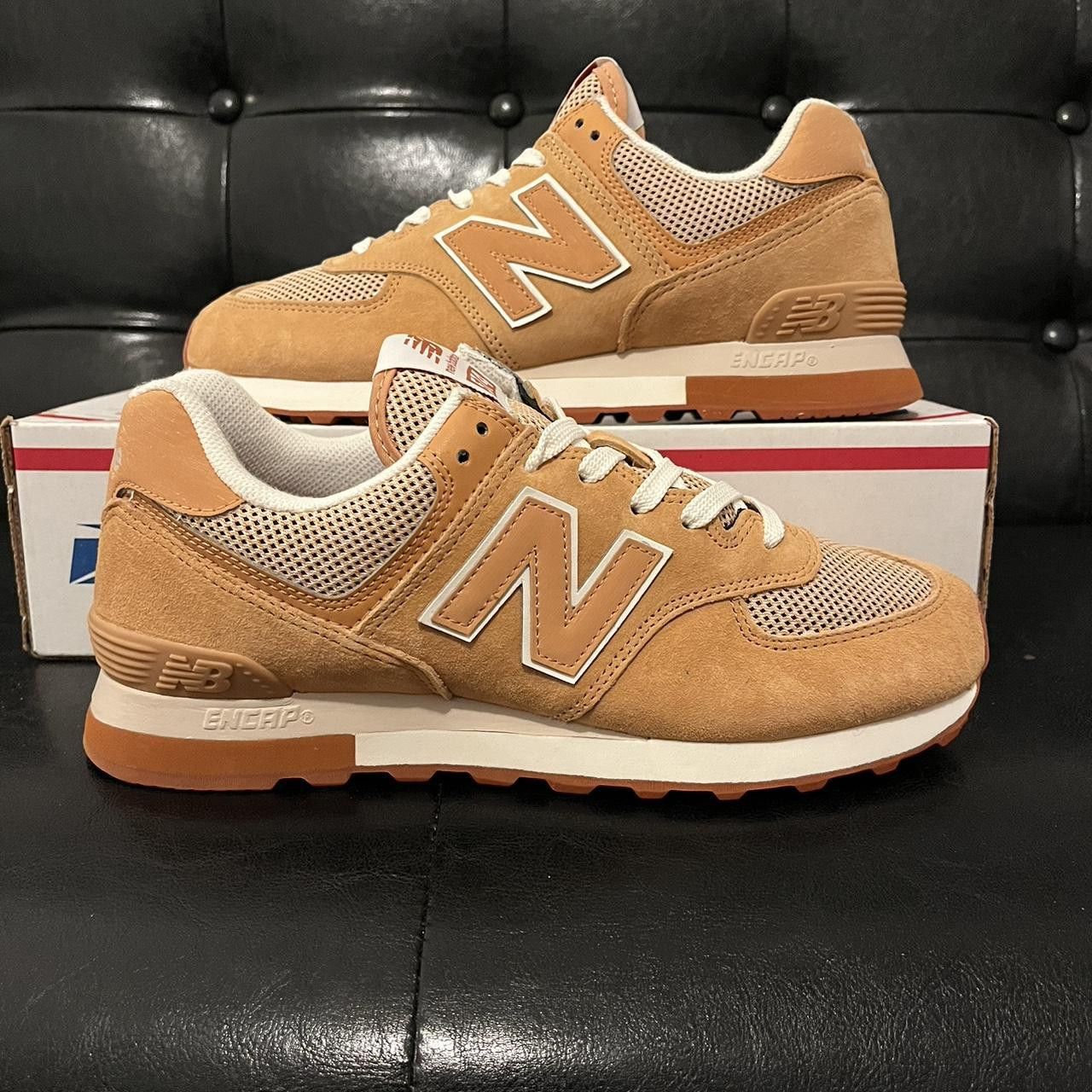 New Balance New Balance 574 Caramel Rust Size US 8.5 / EU 41-42 - 1 Thumbnail