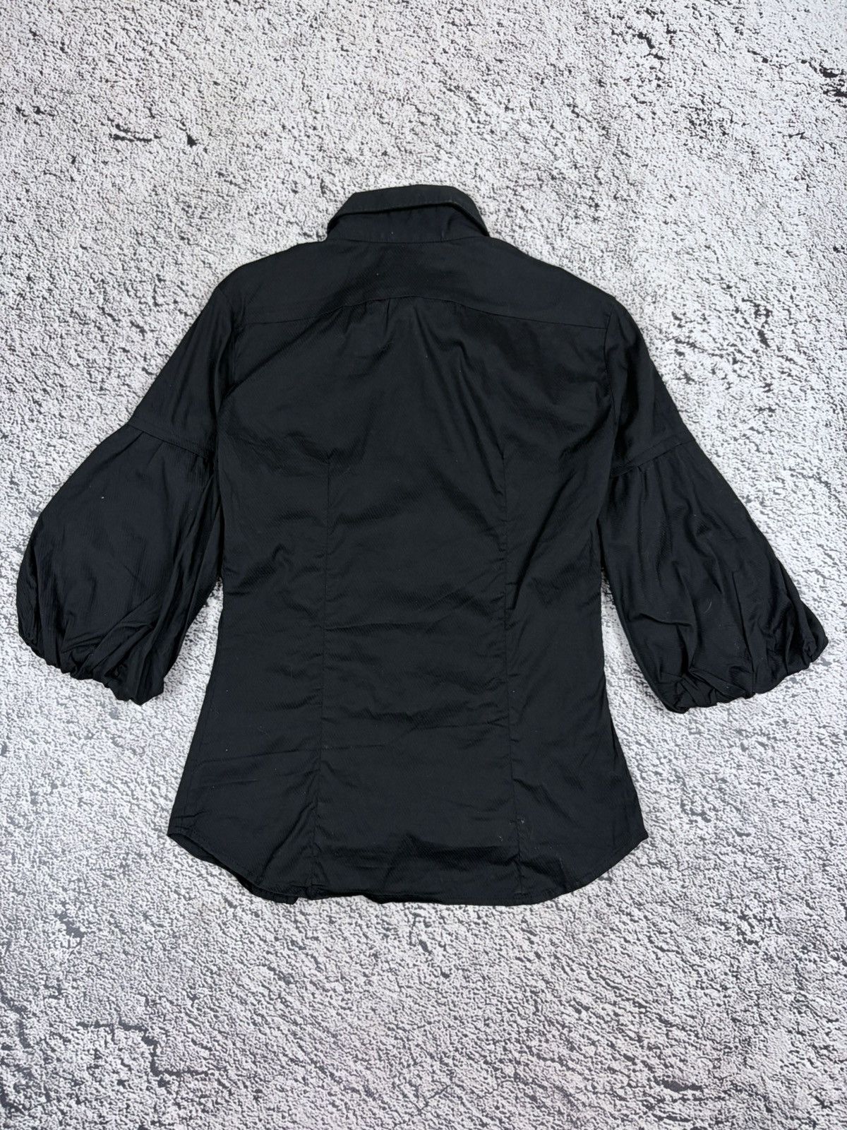 Miss Sixty Archive Miss Sixty Y2K Office Siren Black Puff Sleeve Shirt Size M / US 6-8 / IT 42-44 - 10 Thumbnail