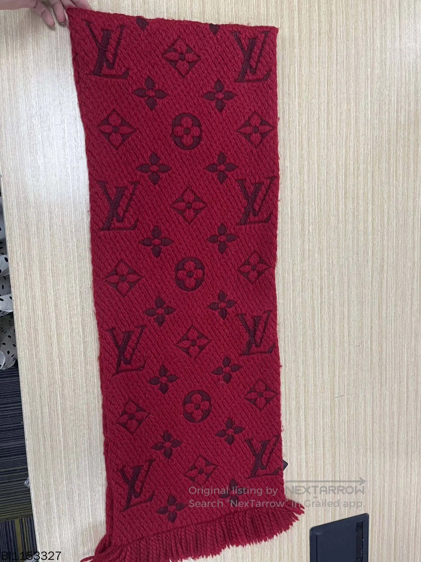 Louis Vuitton louis vuitton logomania wool scarf 160x31. Size ONE SIZE - 4 Thumbnail