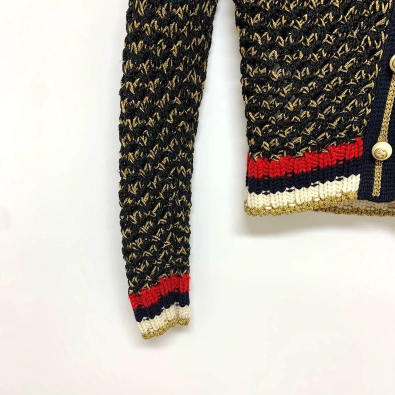 Gucci Gucci Vintage hollow woven heavyweight handmade floral jack Size XXS / US 00 / IT 34 - 7 Thumbnail