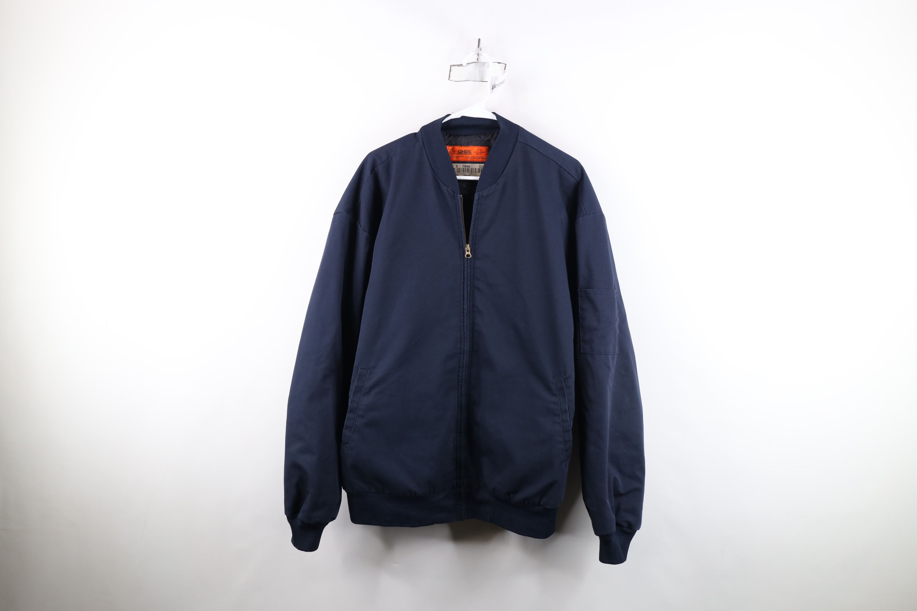 Vintage Vintage 90s Streetwear Quilted Workwear Bomber Jacket Blue Size US XXL / EU 58 / 5 - 1 Thumbnail