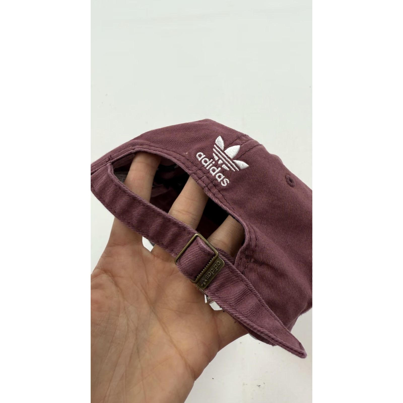 Adidas VINTAGE Adidas Baseball Cap Mens One Size Purple Cotton Adjustable Strap Back Trefoil Logo Casual Size ONE SIZE - 2 Thumbnail