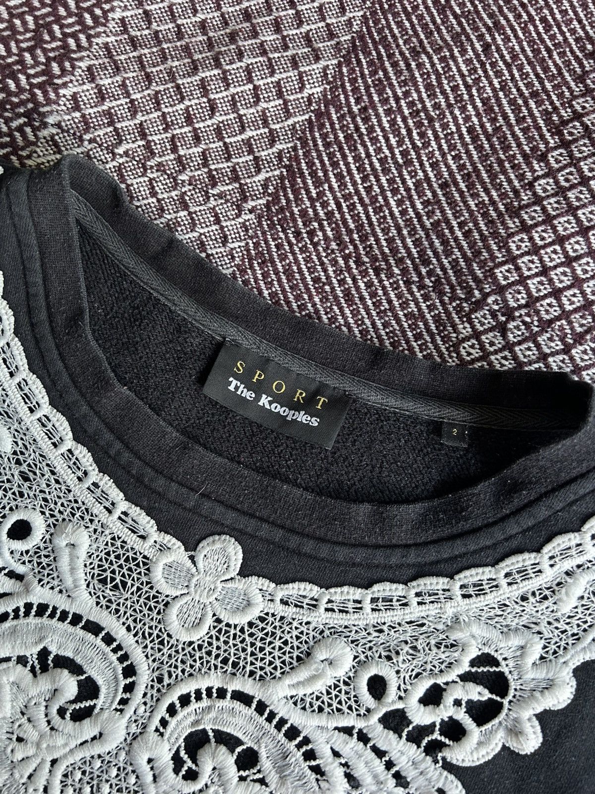 The Kooples Sport The Kooples Black Sweatshirt Luxury Item Size 2 / M Size M / US 6-8 / IT 42-44 - 3 Thumbnail