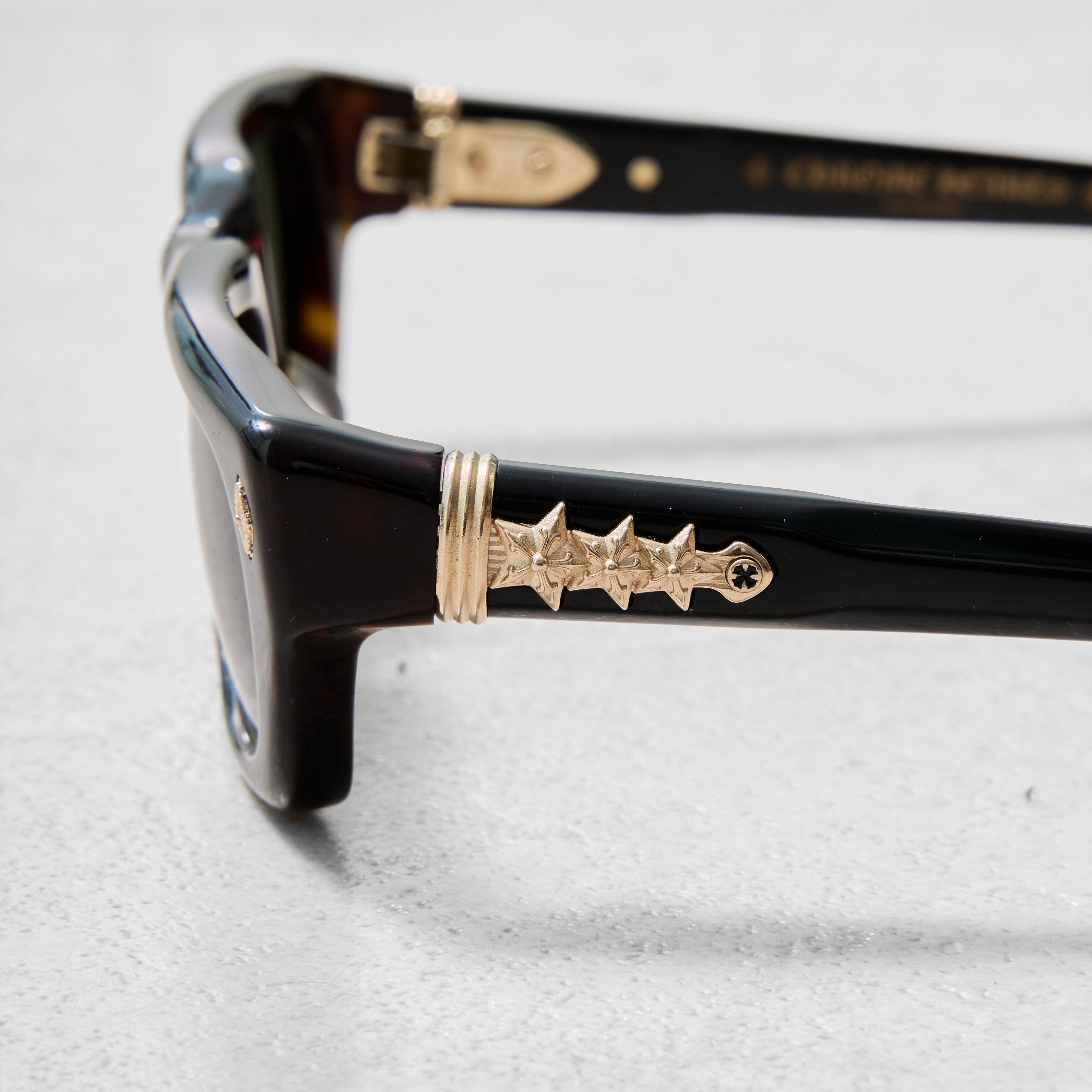 Chrome Hearts CHROME HEARTS IDAWANNA DARK TORTOISE BLACK Size ONE SIZE - 7 Thumbnail