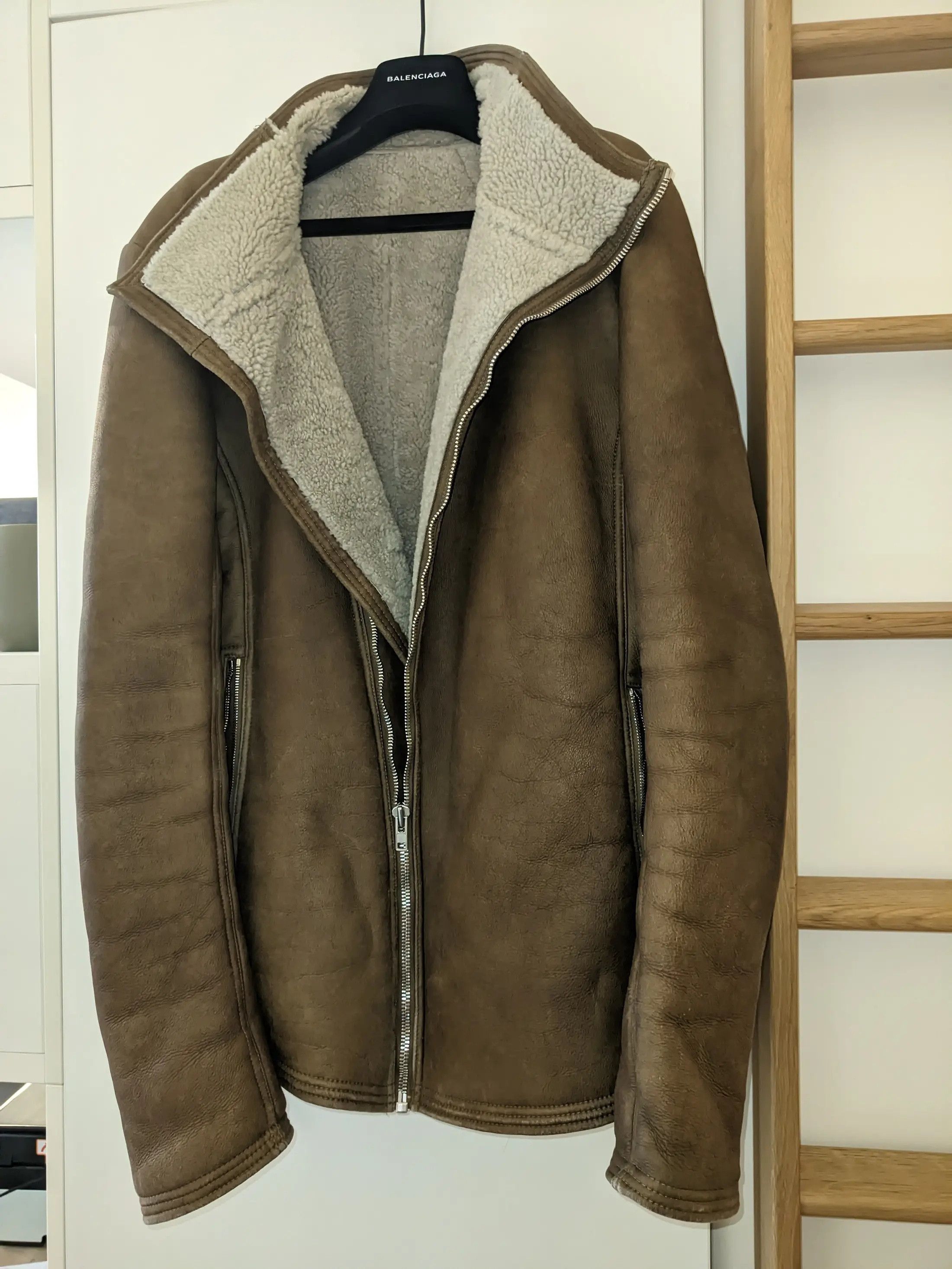 Rick Owens Rick Owens FW15 Sphinx Shearling Bauhaus Jacket Size 56 Size US XL / EU 56 / 4 - 1 Thumbnail