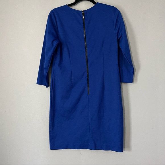 Ann Taylor Ann Taylor exposed back zipper Dress in blue size 10 petite Size L / US 10 / IT 46 - 2 Thumbnail