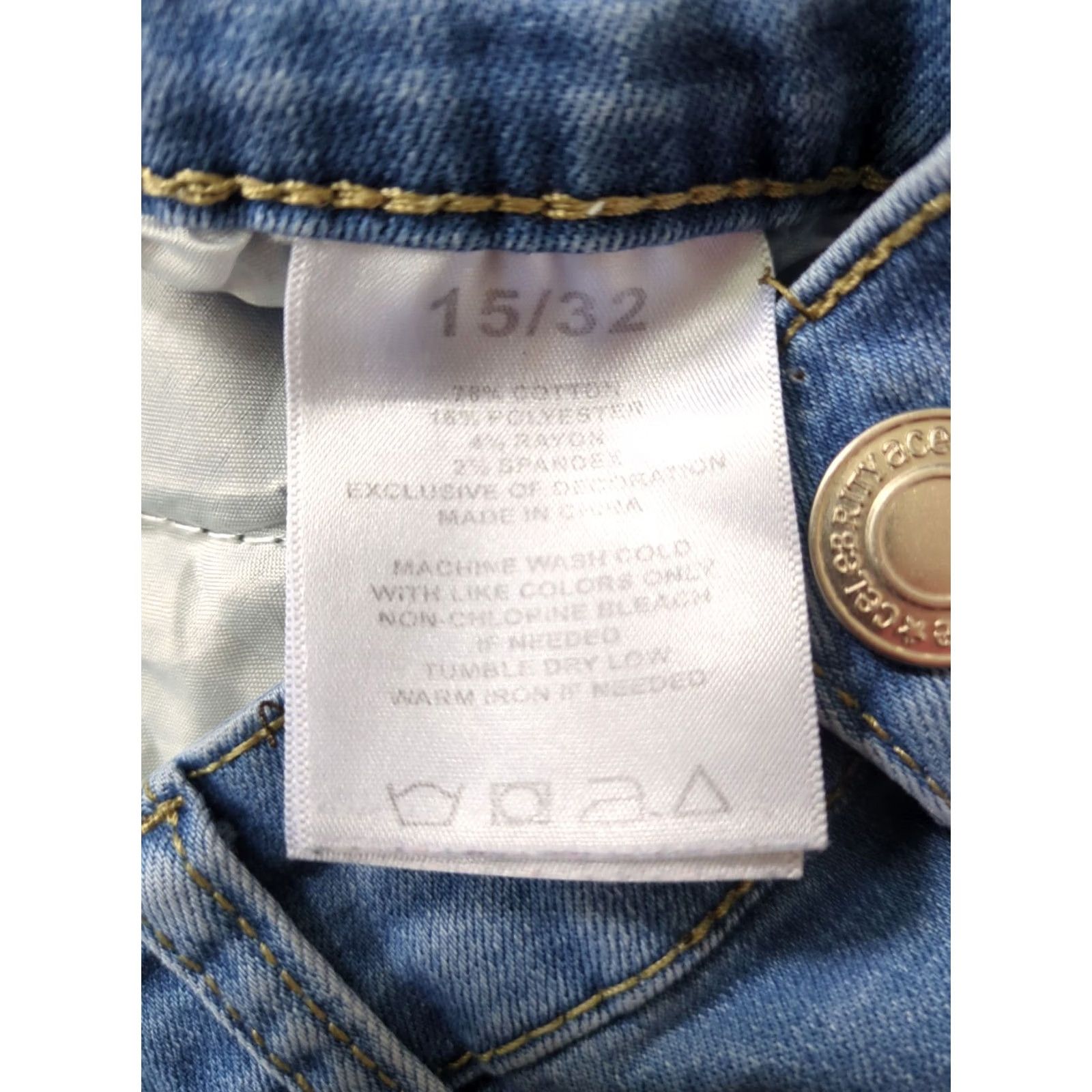 Denime Celebrity Ace Jeans Woman Flared Denim 15/32 Size 15/32 Blue Distressed Regular Women Jeans Size 36" / US 14 / IT 50 - 8 Thumbnail