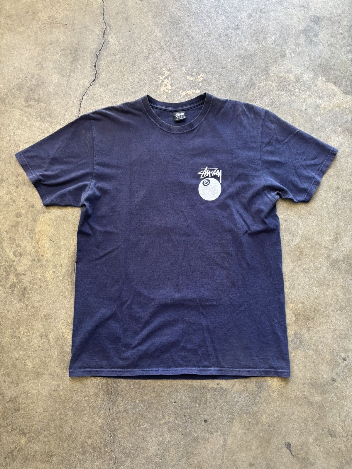 Stussy Stussy Eight Ball tee Navy Blue Large Size US L / EU 52-54 / 3 - 2 Thumbnail