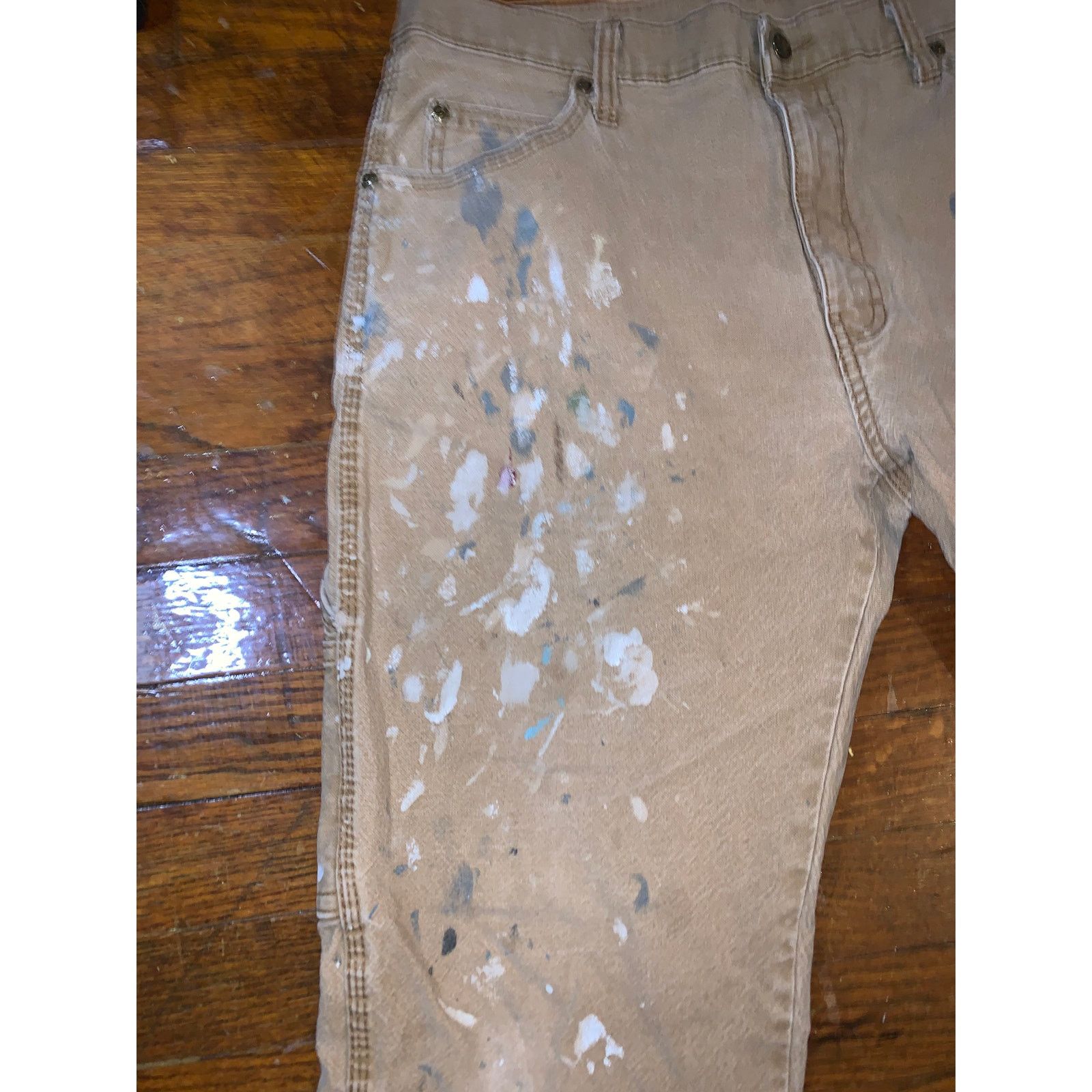 Dickies Dickies Carpenter Pants Hammer Loop Distressed Paint 34X32 Size US 34 / EU 50 - 4 Thumbnail
