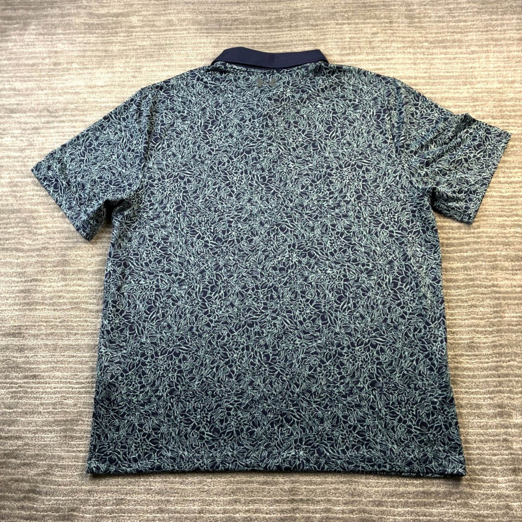Under Armour Under Armour Polo Shirt Mens Large Blue Golf All Over Print Printed Performance Shirt Size US L / EU 52-54 / 3 - 3 Thumbnail