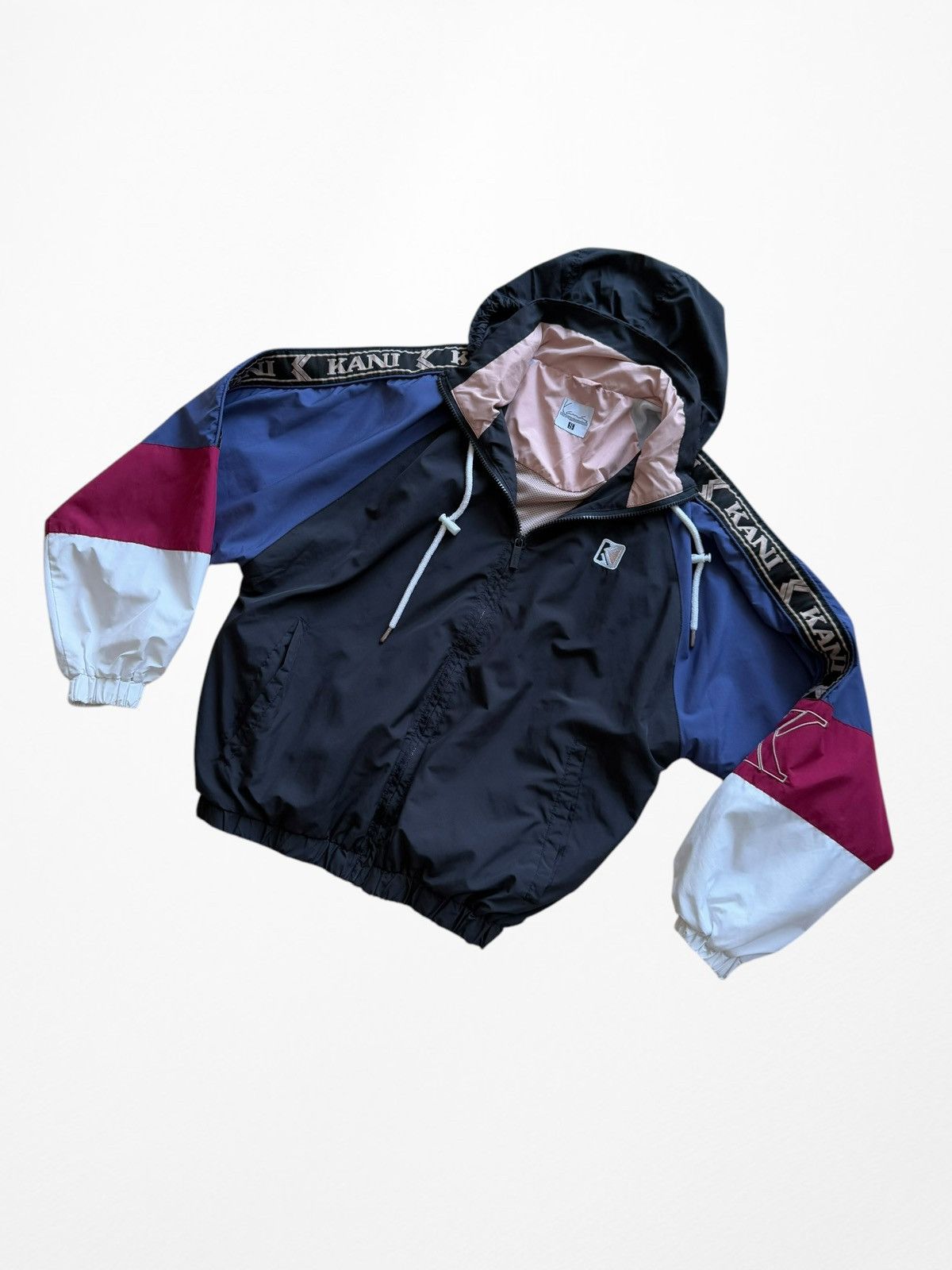 Karl Kani Karl Kani Taped vtg Windbreaker Jacket y2k Size US S / EU 44-46 / 1 - 4 Thumbnail