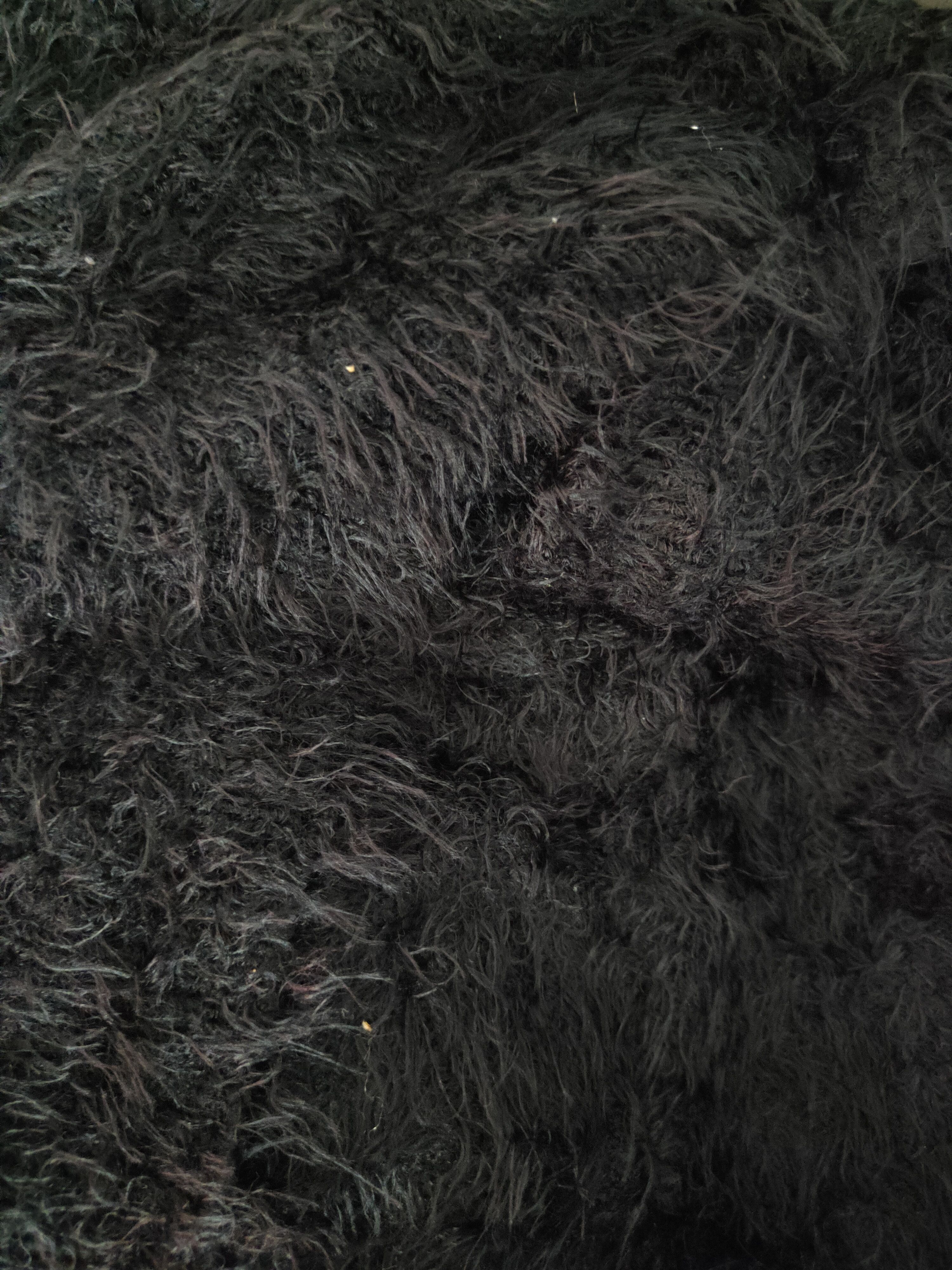 Vintage Earth Music&Ecology Black Fur Mohair Knitwear Cardigan#S1981 Size M / US 6-8 / IT 42-44 - 10 Thumbnail
