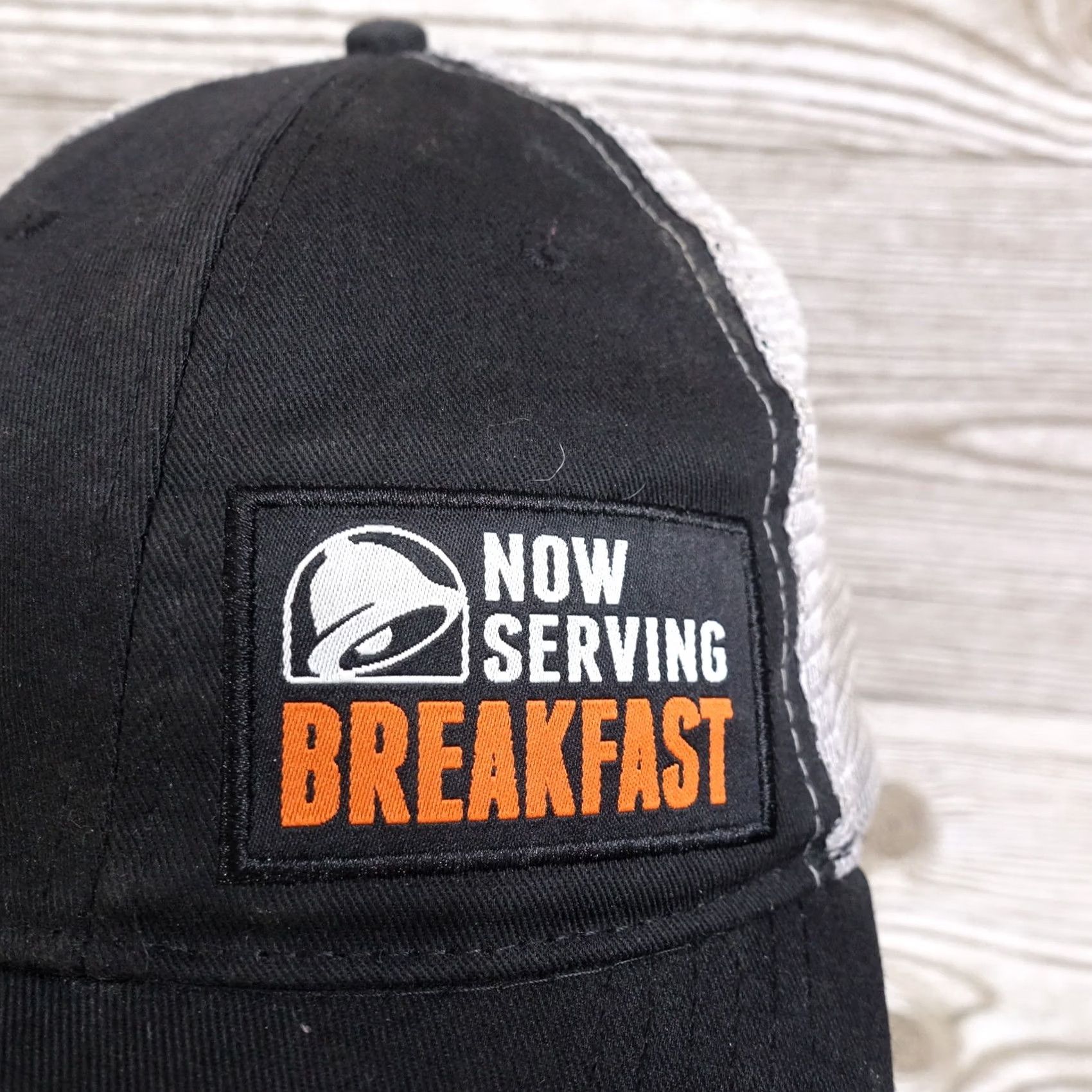 Bell TACO BELL Hat One Size Black LOGO NOW SERVING BREAKFAST WORK EMPLOYEE SNAPBACK BASEBALL CAP Size ONE SIZE - 2 Thumbnail