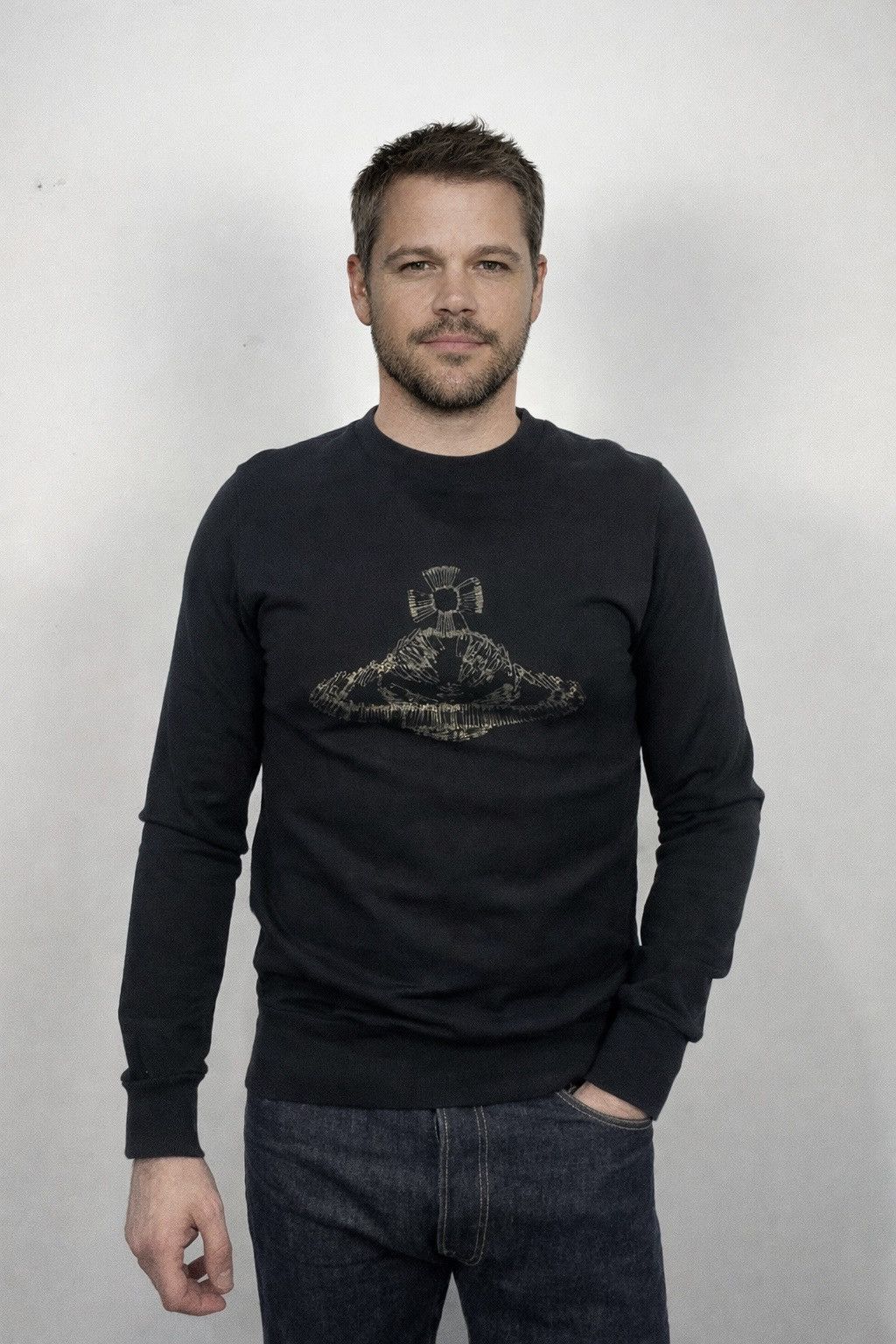 Vivienne Westwood Vivienne Westwood MAN Black Sweatshirt Orb Logo Size L Size US L / EU 52-54 / 3 - 2 Thumbnail