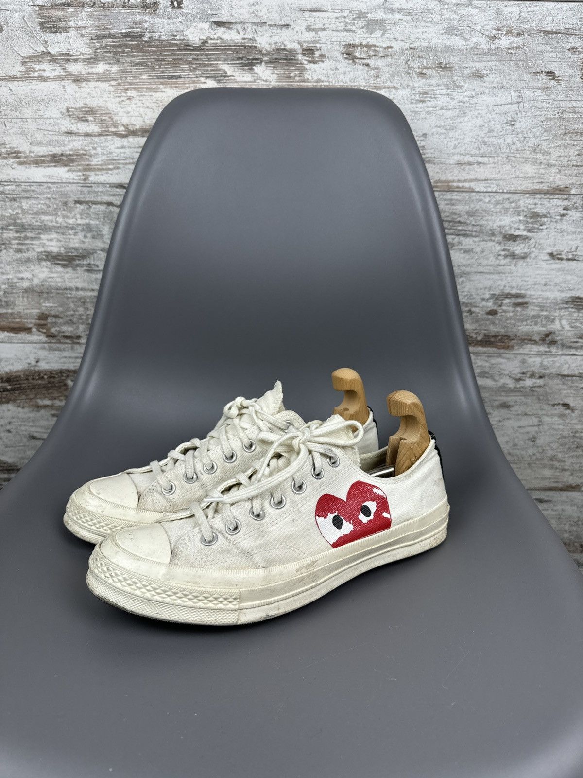Comme des Garcons × Comme des Garcons PLAY × Converse Converse Chuck Taylor All-Star 70s Hi Comme des Garcons Play Size US 9 / EU 42 - 9 Thumbnail