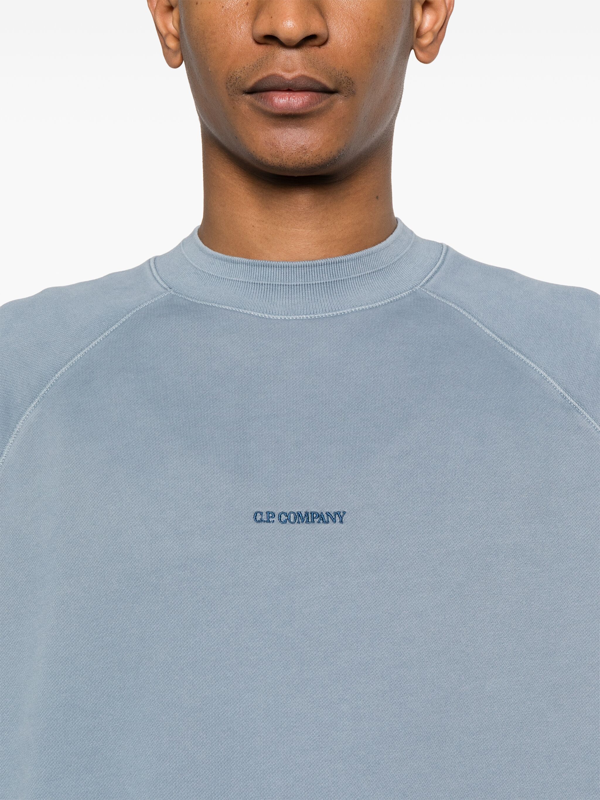 C.P. Company o1y1224 Logo Sweatshirt in Blue Size US XS / EU 42 / 0 - 5 Thumbnail