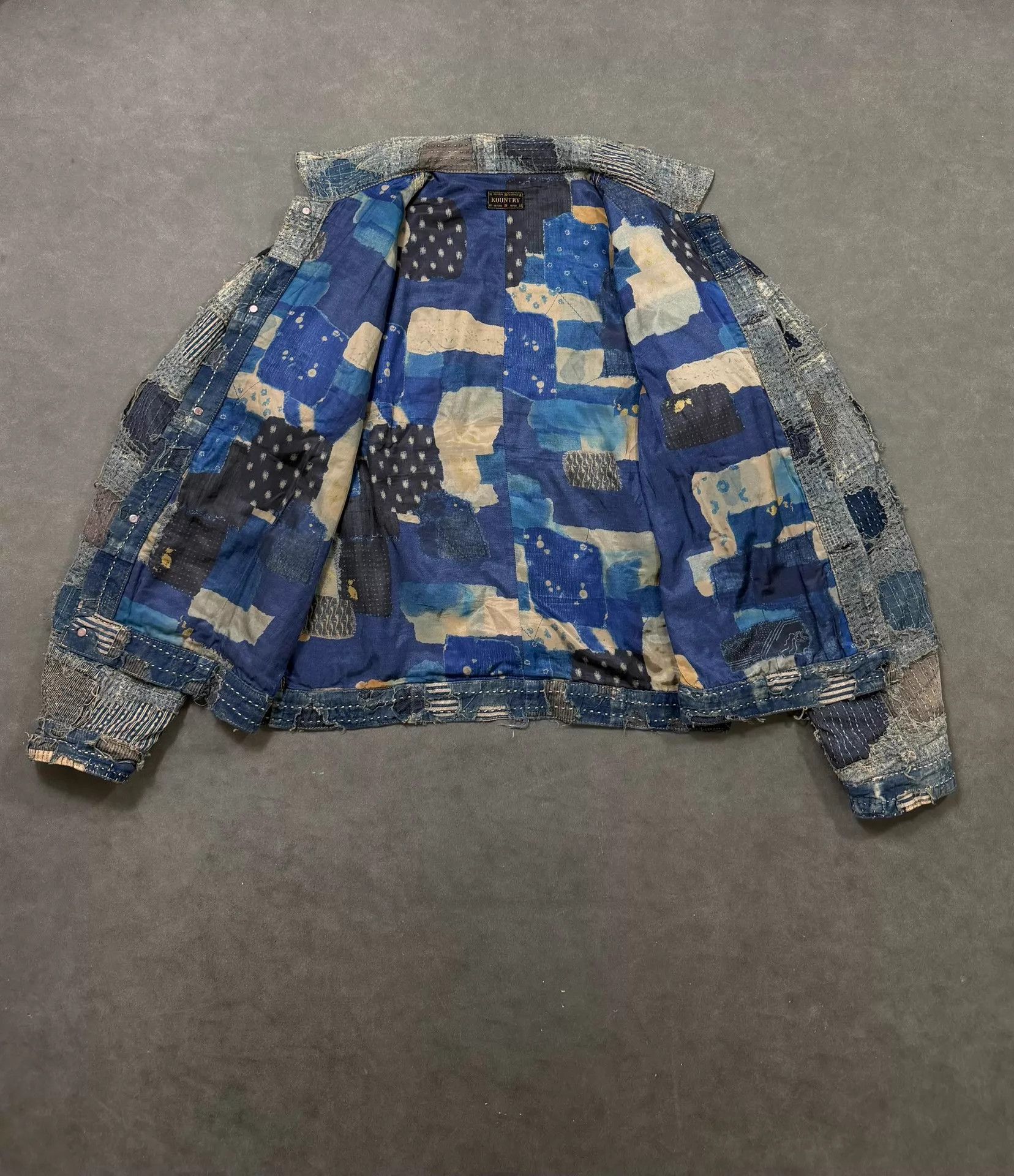 Kapital Kapital Kountry Boro Distressed Denim Jacket 58/50/66 Size US L / EU 52-54 / 3 - 4 Thumbnail