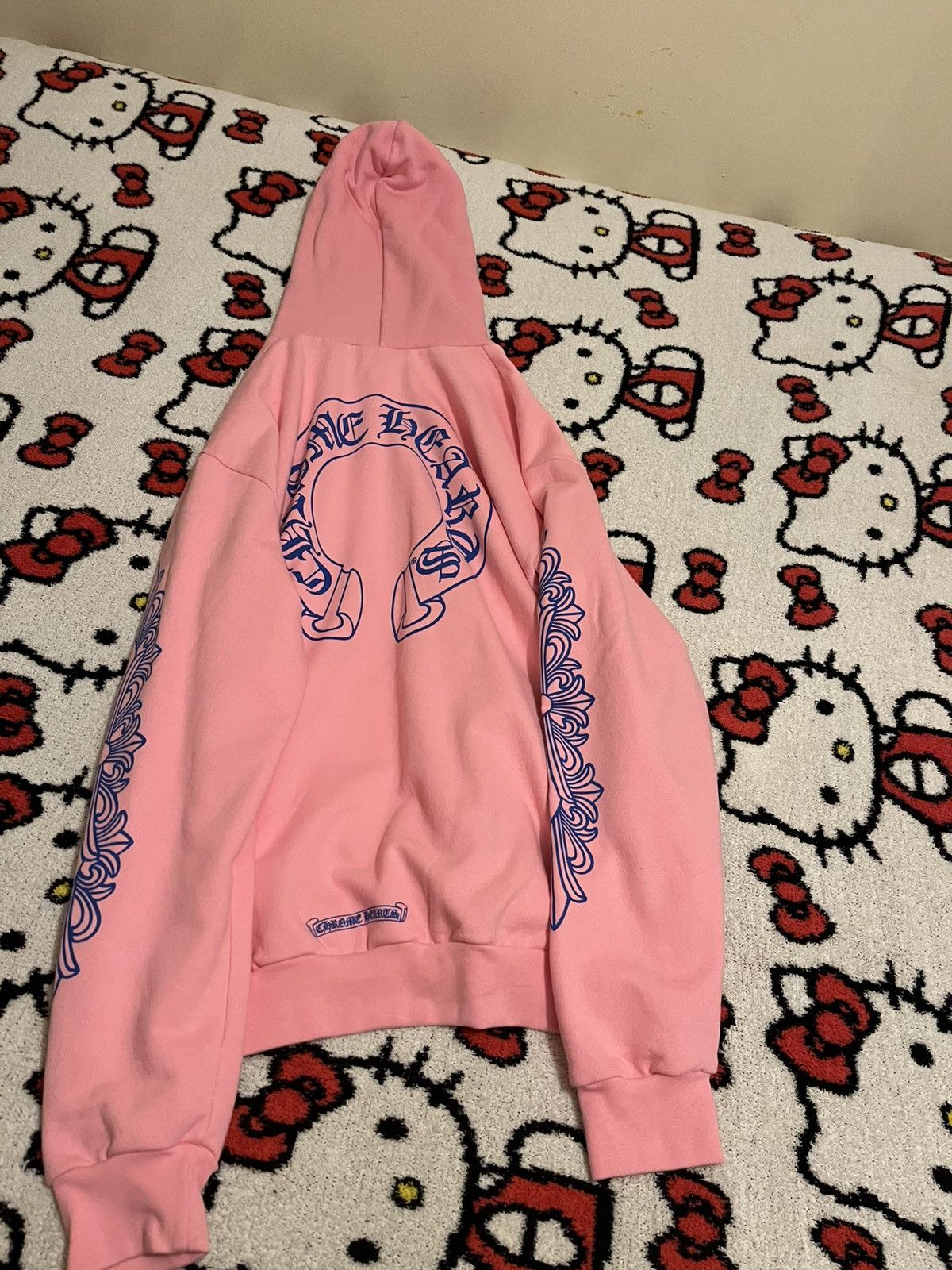 Chrome Hearts Chrome Hearts Horseshoe Pink/Blue hoodie Size US XL / EU 56 / 4 - 2 Thumbnail