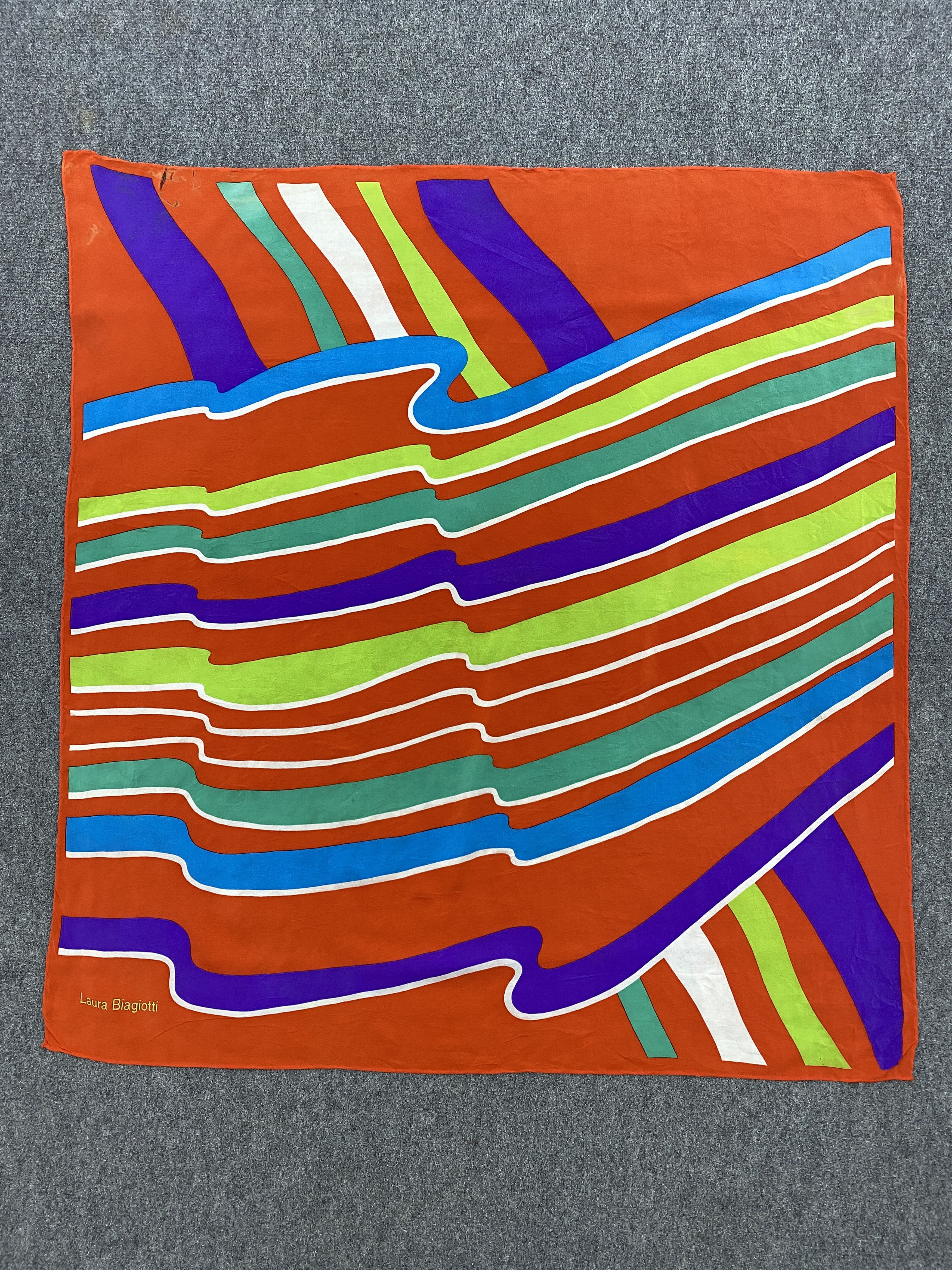 Laura Biagiotti Laura Biagiotti Multi Color Silk Scarf / Silk Shawl SN0231 Size ONE SIZE - 2 Thumbnail