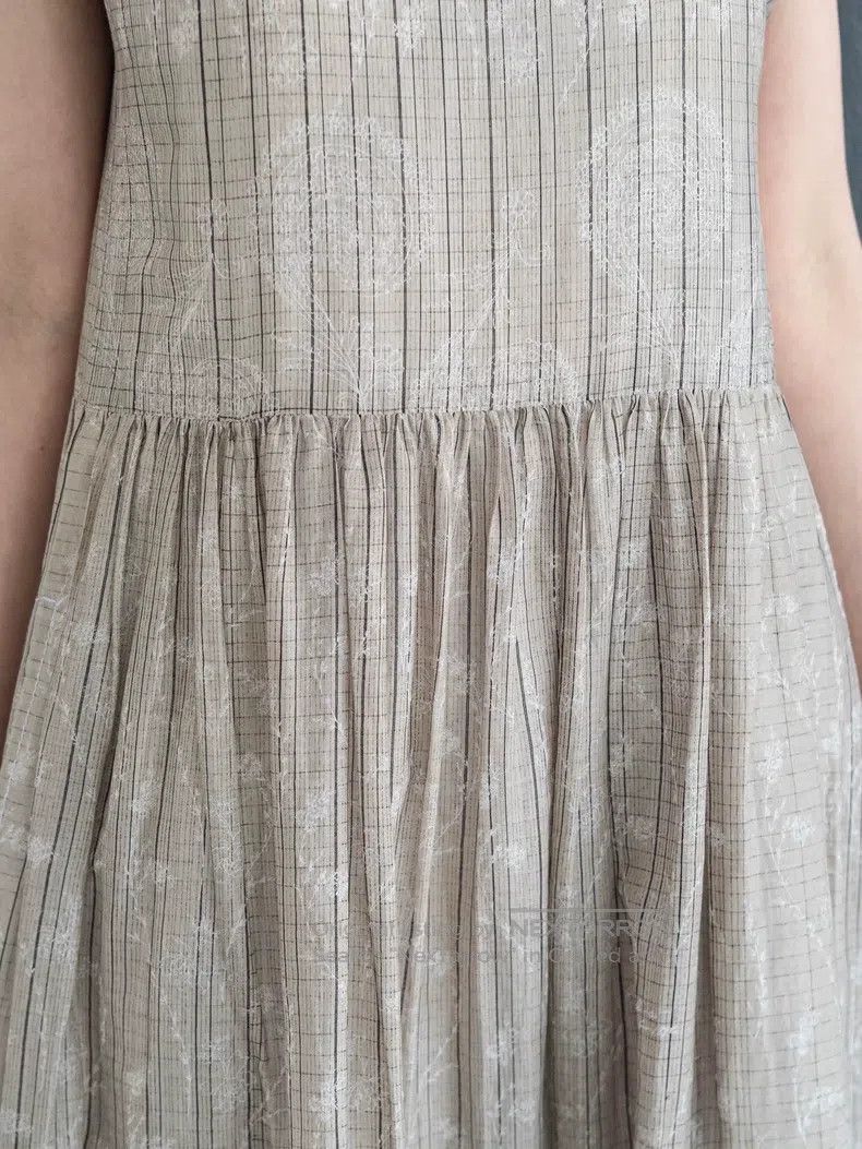 Comme des Garcons Comme des Garcons Flaxen White Flowered Apron Skirt Size S / US 4 / IT 40 - 5 Thumbnail