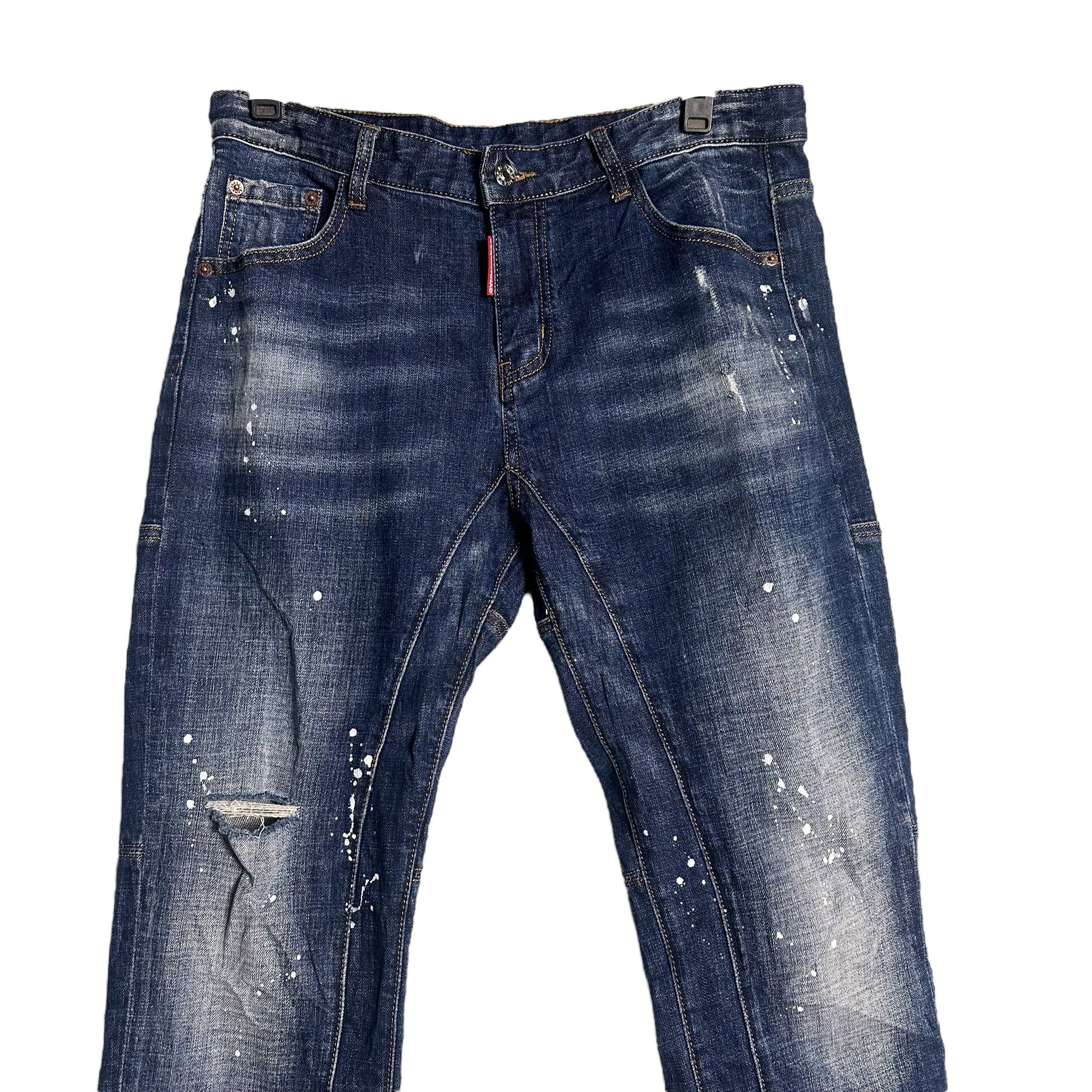 Dsquared2 🔥RARE🔥DsQuared2 Ripped and Painted Skinny Jeans Size US 34 / EU 50 - 2 Thumbnail