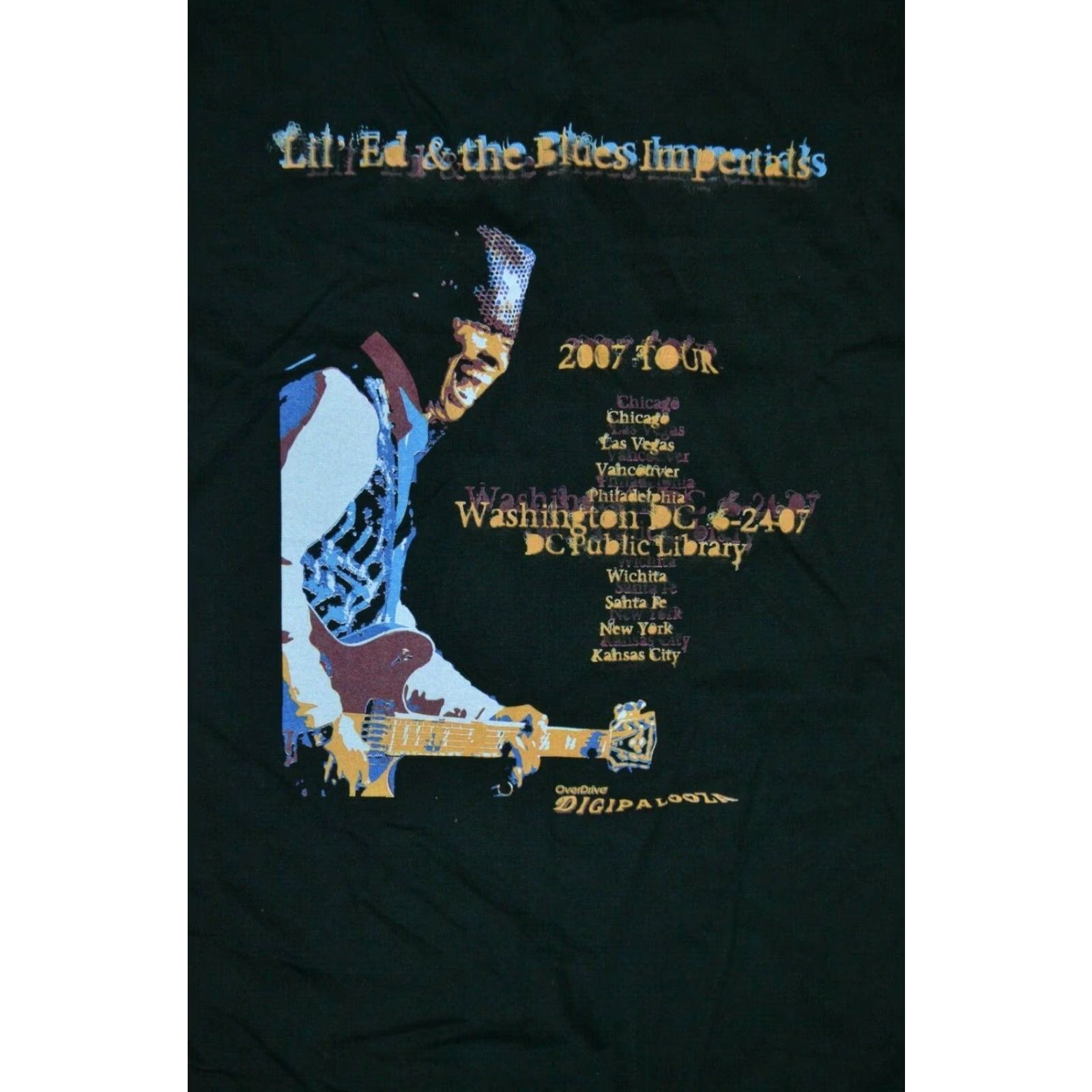 Hanes Lil' Ed & The Blues Imperials 2007 Tour Concert T Shirt Large Nice DC Library Size US L / EU 52-54 / 3 - 2 Thumbnail