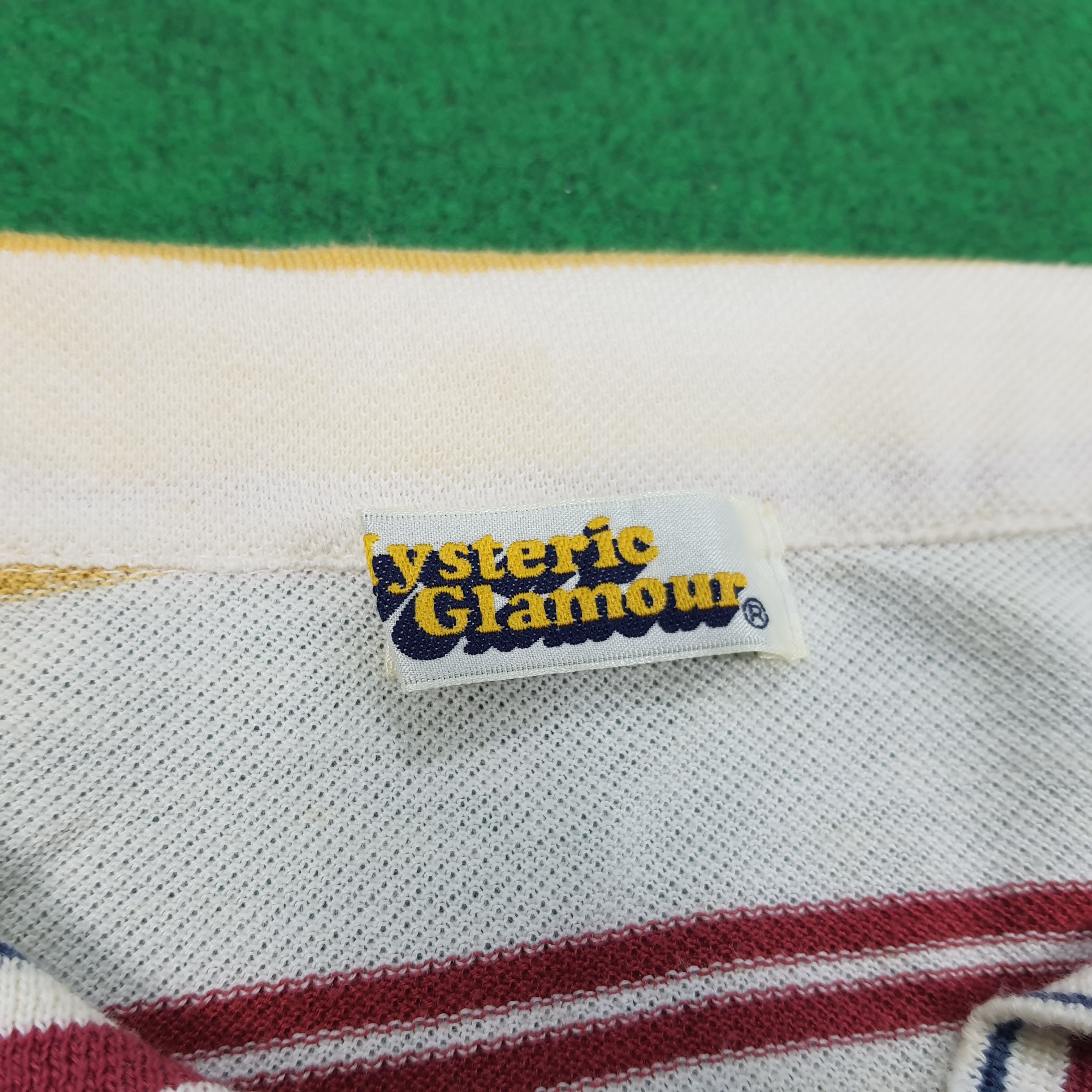 Hysteric Glamour × Japanese Brand × Vintage Vintage Hysteric Glamour Japanese Brand Striped Polo Shirt Size XS / US 0-2 / IT 36-38 - 5 Thumbnail