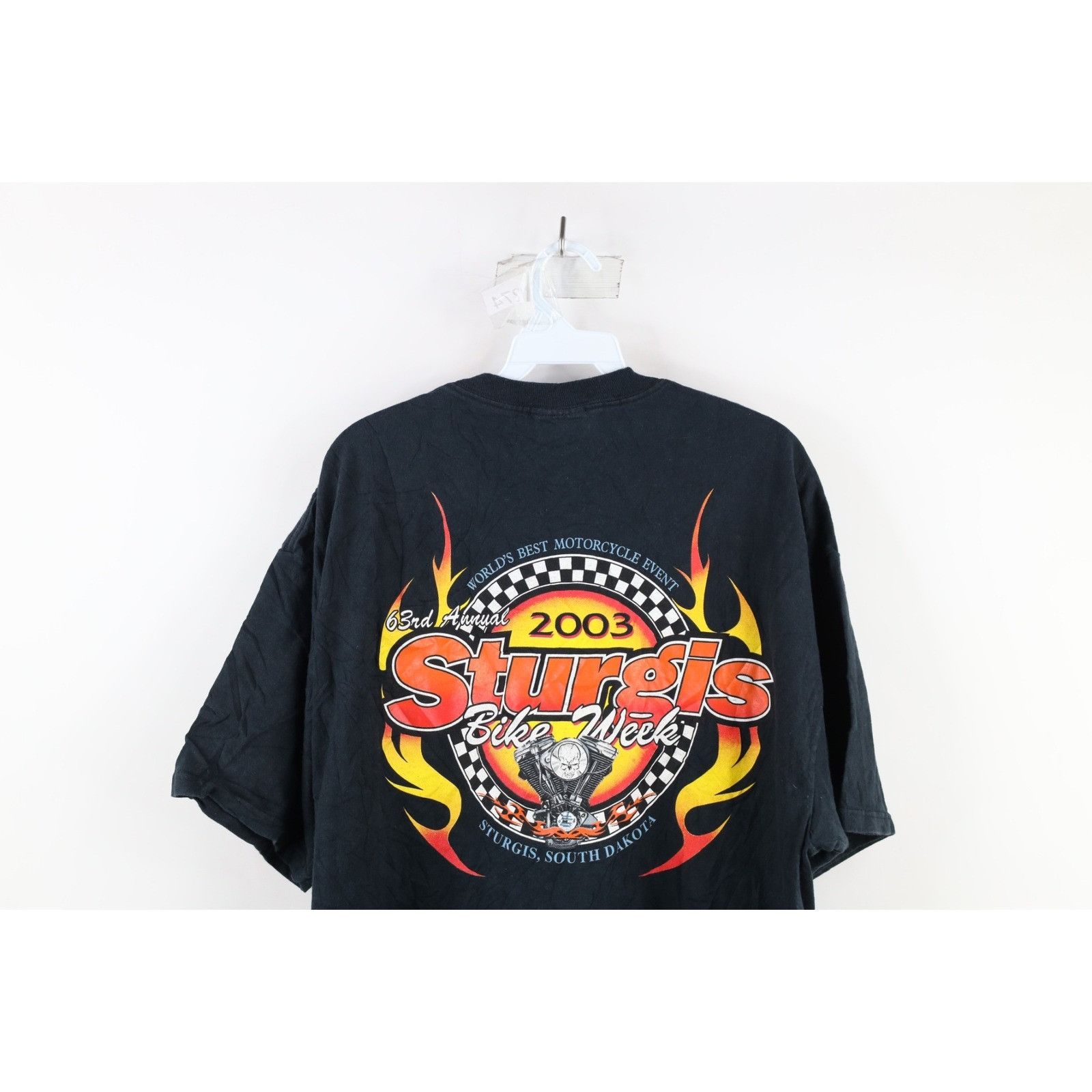 Vintage Vintage Y2K Streetwear Mens XL Faded 2003 Sturgis Bike Week Size US XL / EU 56 / 4 - 8 Thumbnail