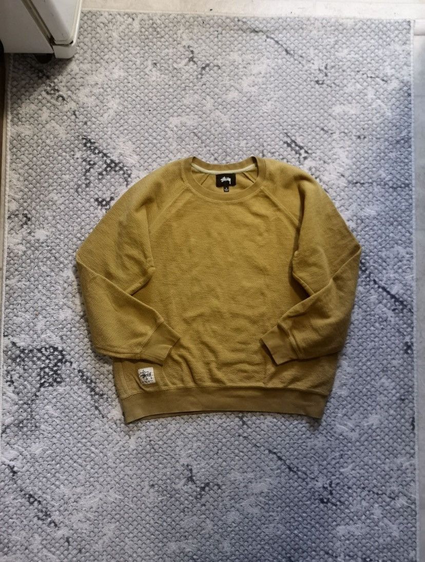 Stussy Stussy Vintage Minimal Logo Beige Sweatshirt Y2k Size US S / EU 44-46 / 1 - 1 Thumbnail