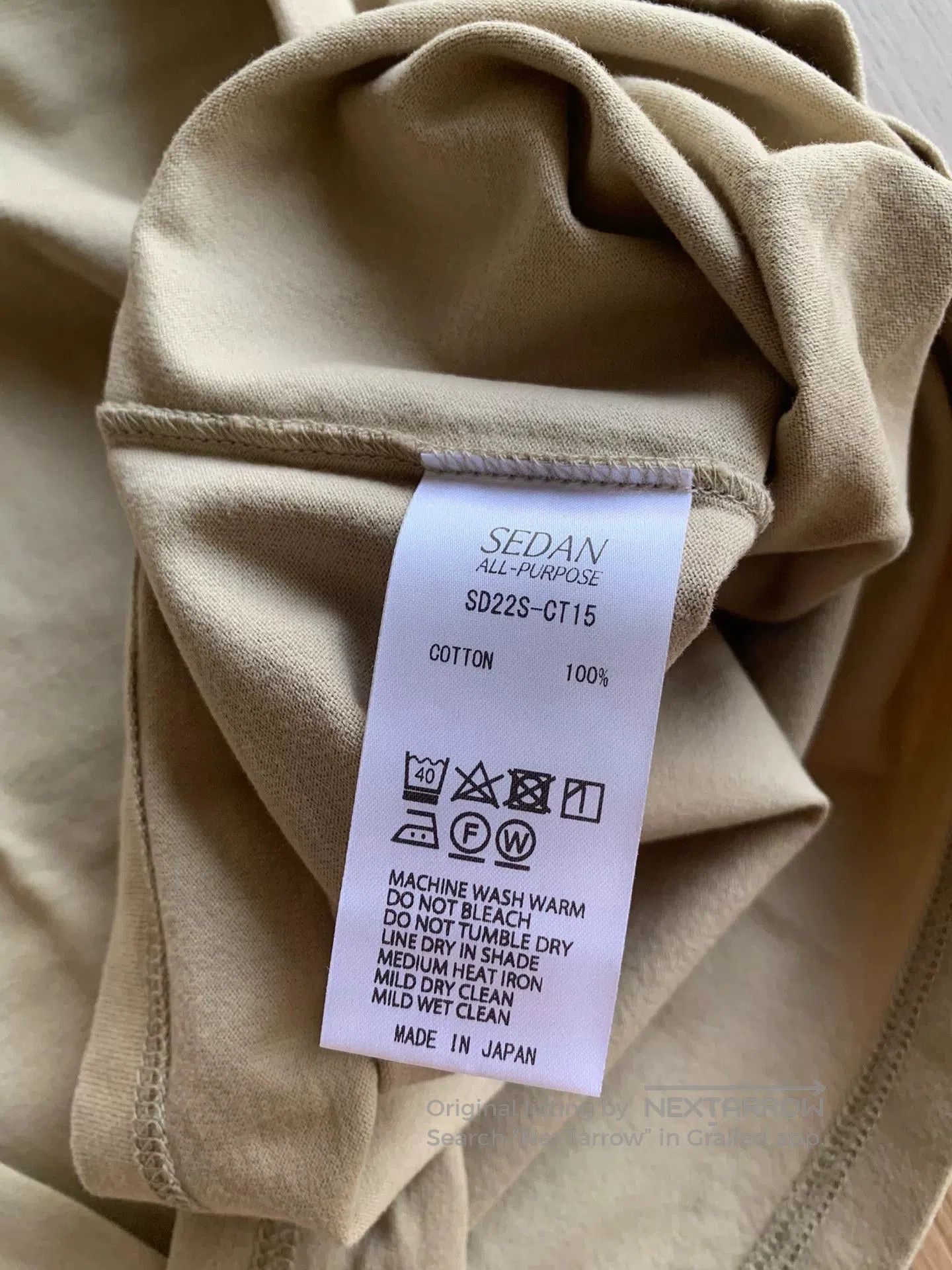 Japanese Brand sedan all purpose big tee for casual wear. Size US L / EU 52-54 / 3 - 6 Thumbnail