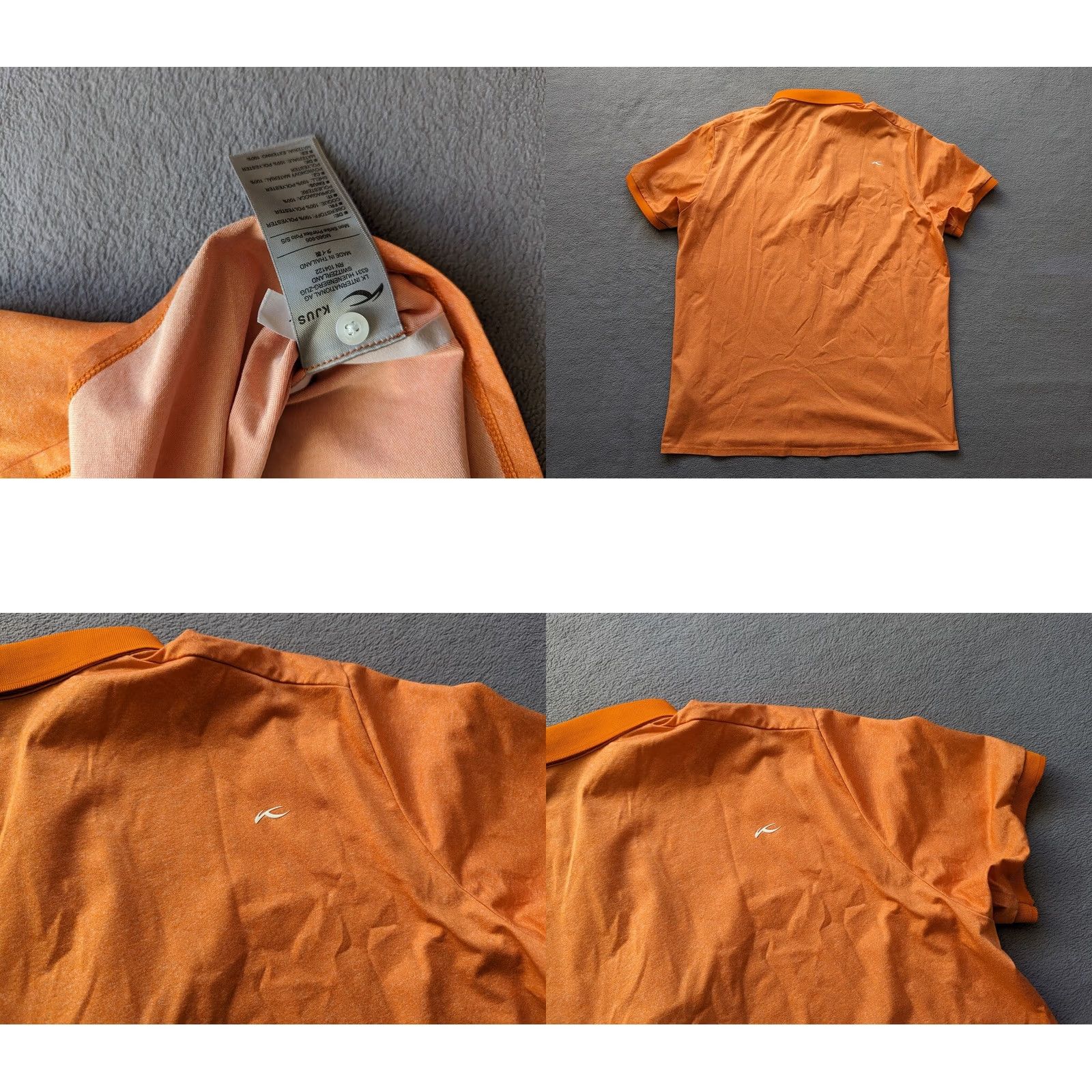 KJUS KJUS Golf Polo Shirt Mens Size M Orange Size US M / EU 48-50 / 2 - 8 Thumbnail
