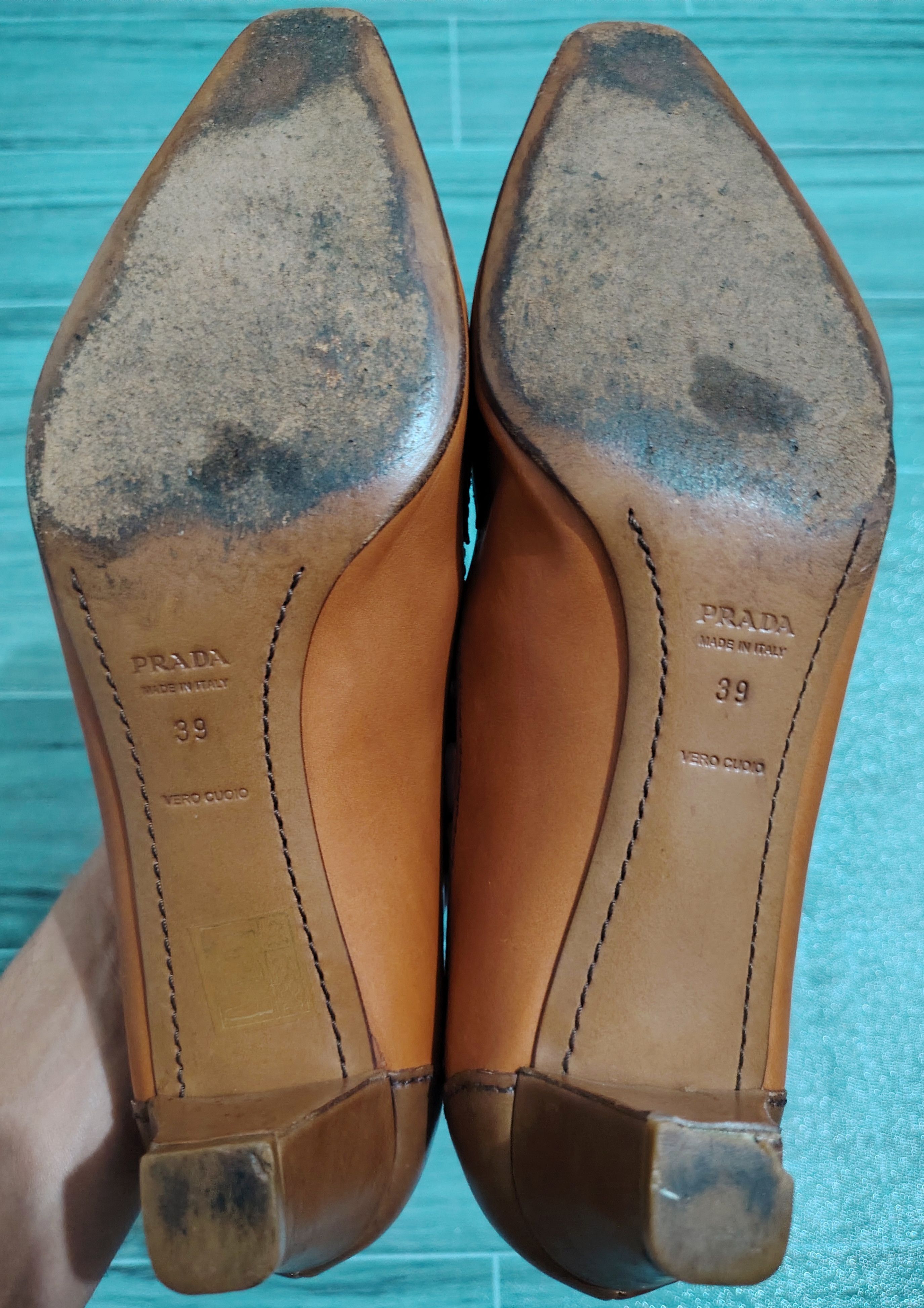 Prada PRADA - Vintage - Leather Buckle Low Pumps Size US 9 / IT 39 - 9 Thumbnail