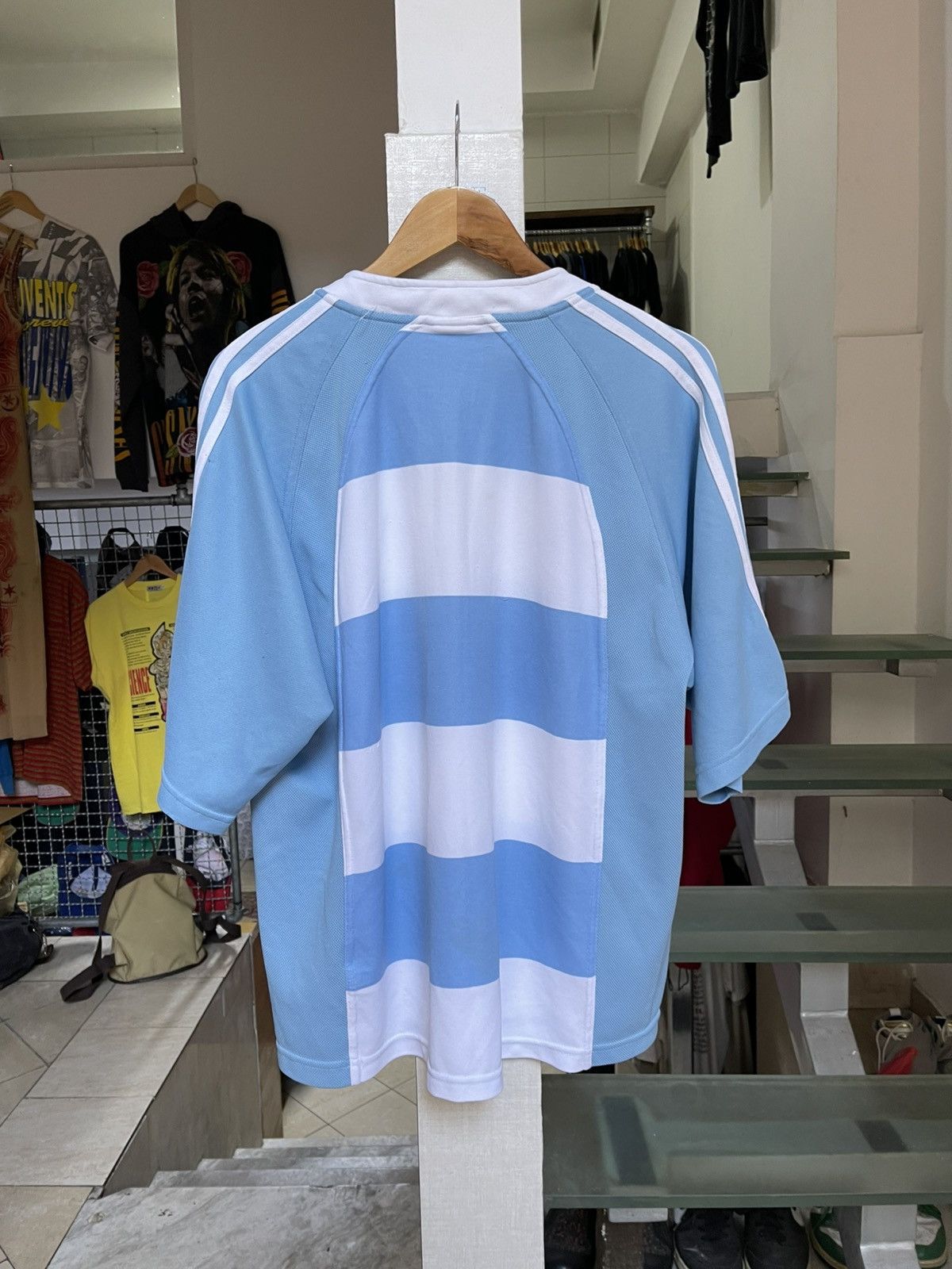 Adidas Vintage Argentina Rugby Jersey Size US L / EU 52-54 / 3 - 3 Thumbnail