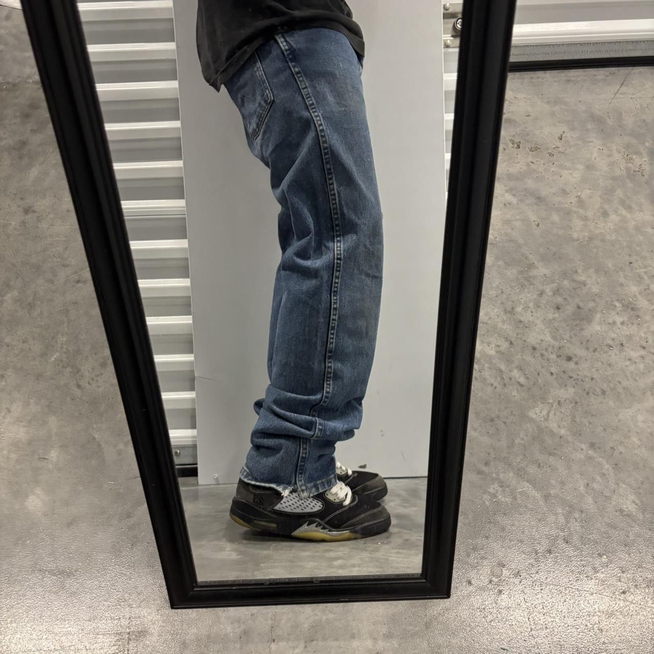 Japanese Brand × Vintage Crazy Vintage 90s Dark Wash Essential Denim Jeans! Size US 30 / EU 46 - 2 Thumbnail